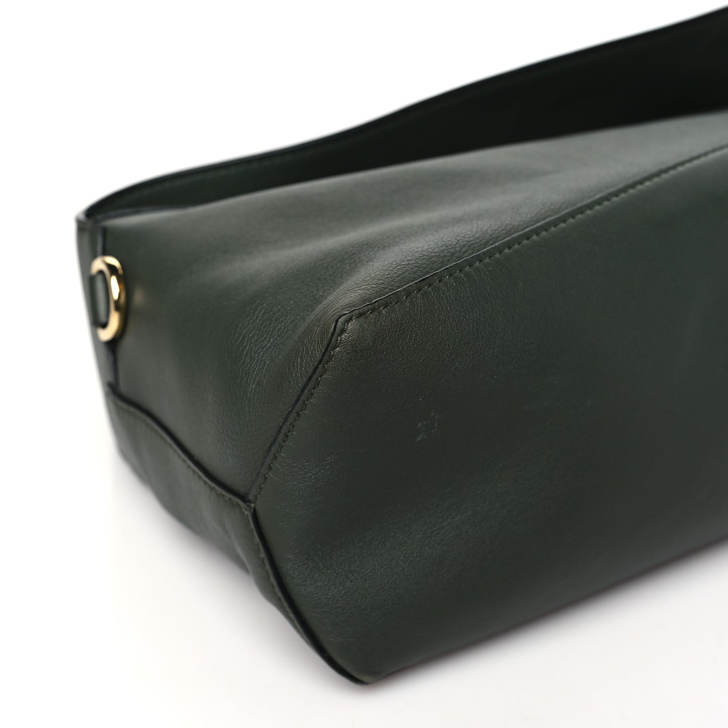 Calfskin Puzzle Hobo Army Green