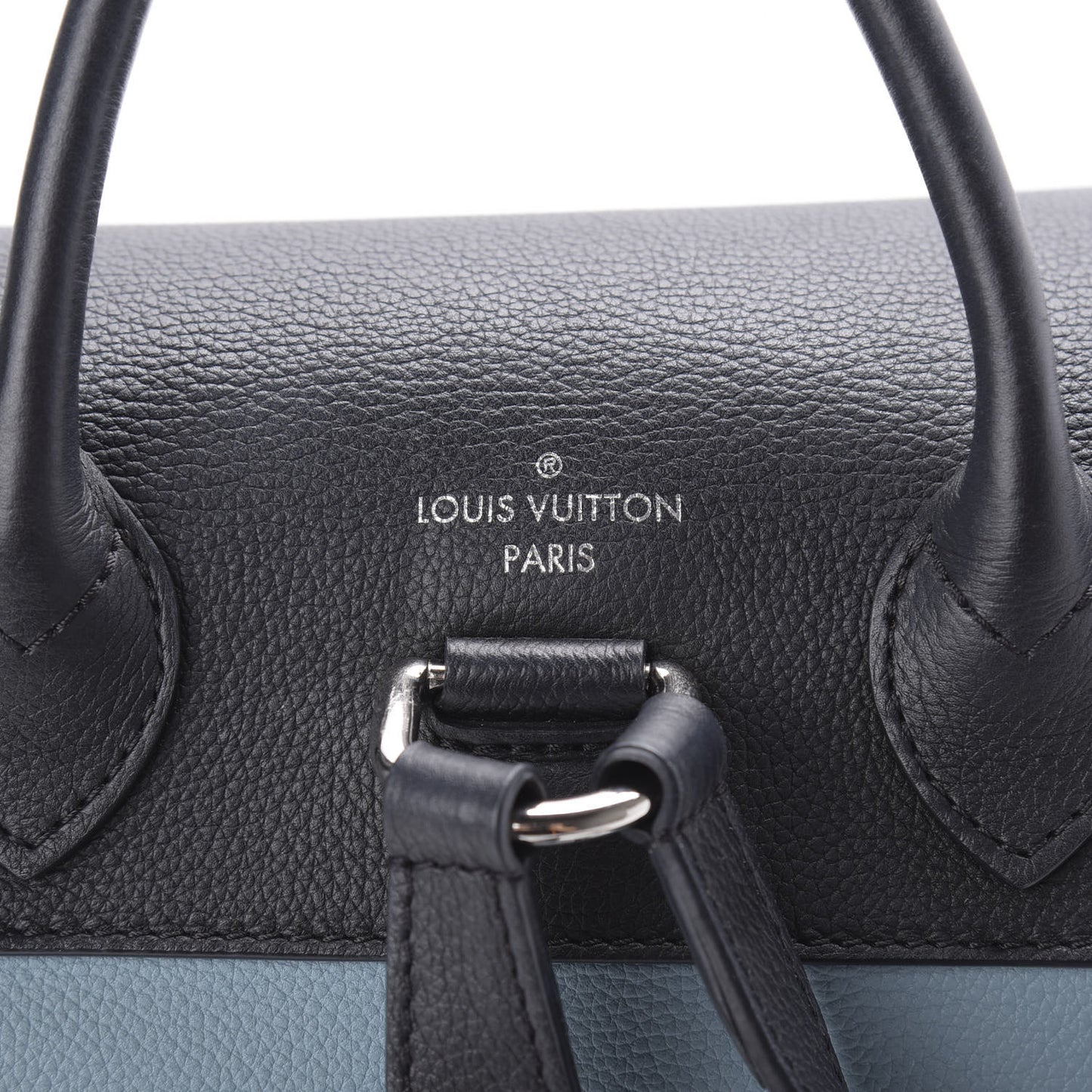 Calfskin Lockme Backpack Sky