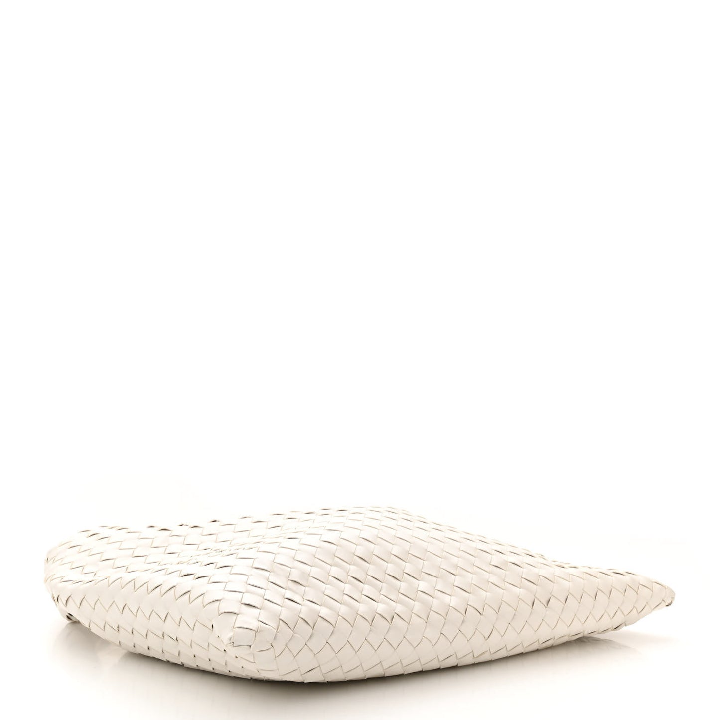 Calfskin Intrecciato Large Hop White