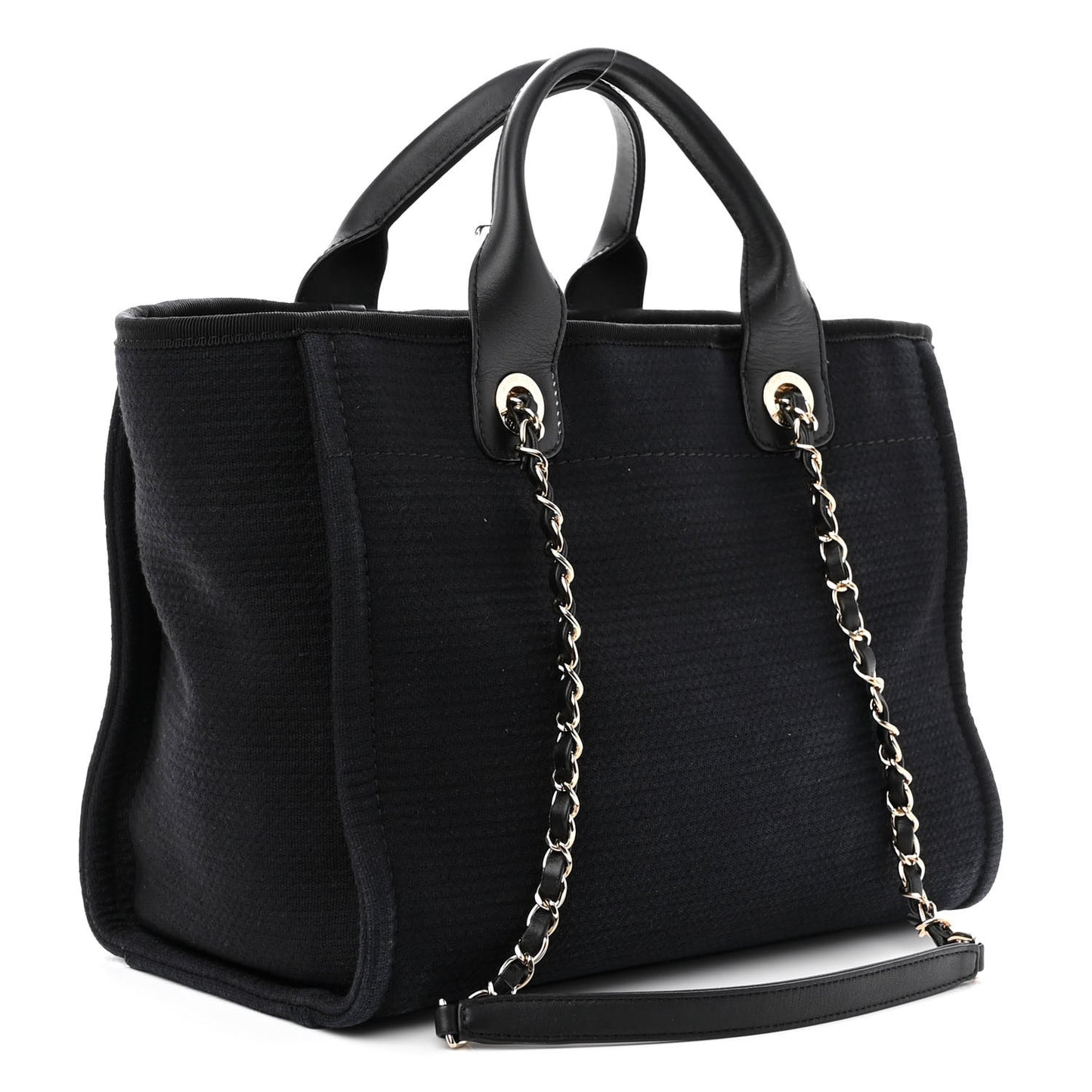 Mixed Fibers Small Deauville Tote Black