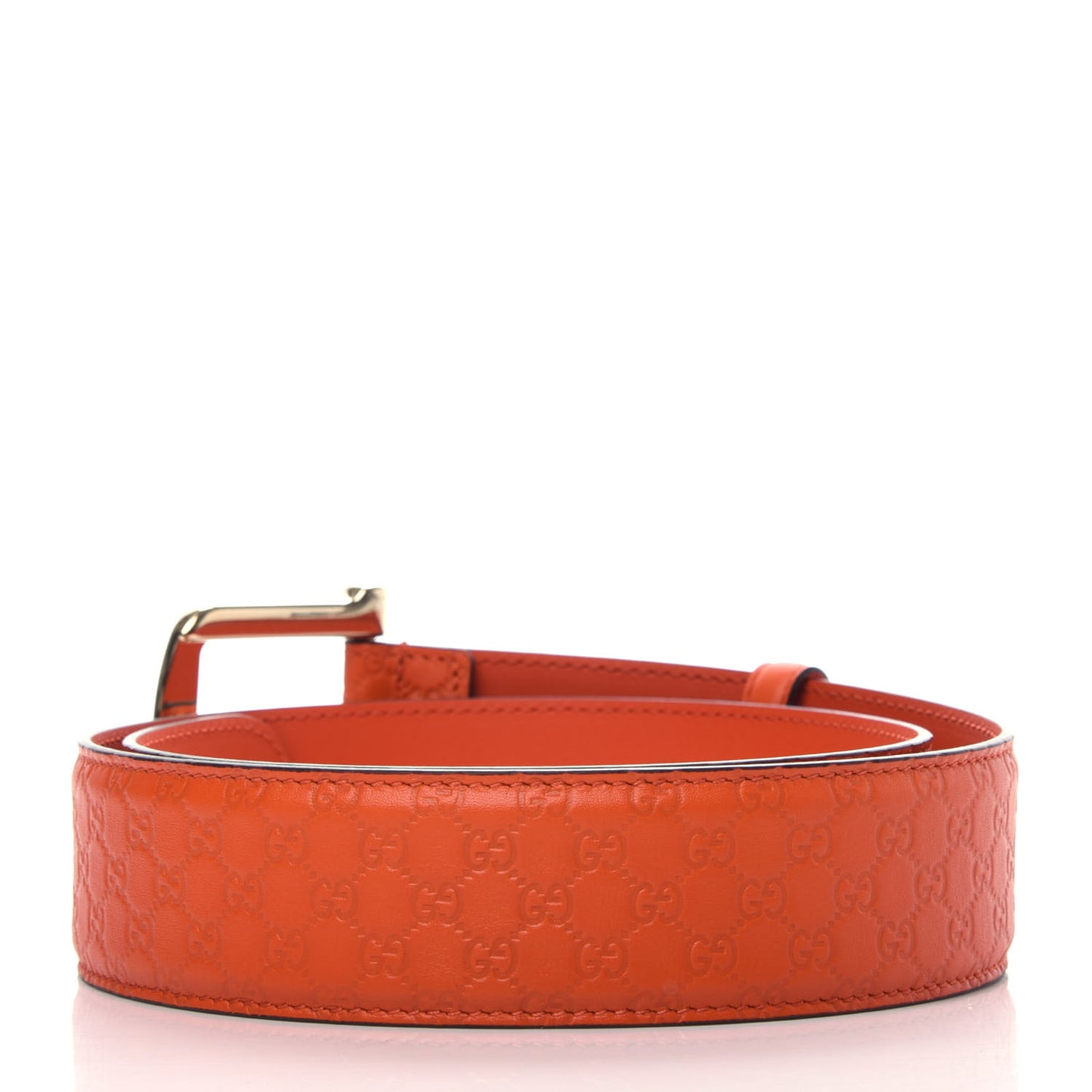 Soft Microguccissima 40mm Belt 80 32 Sun Orange