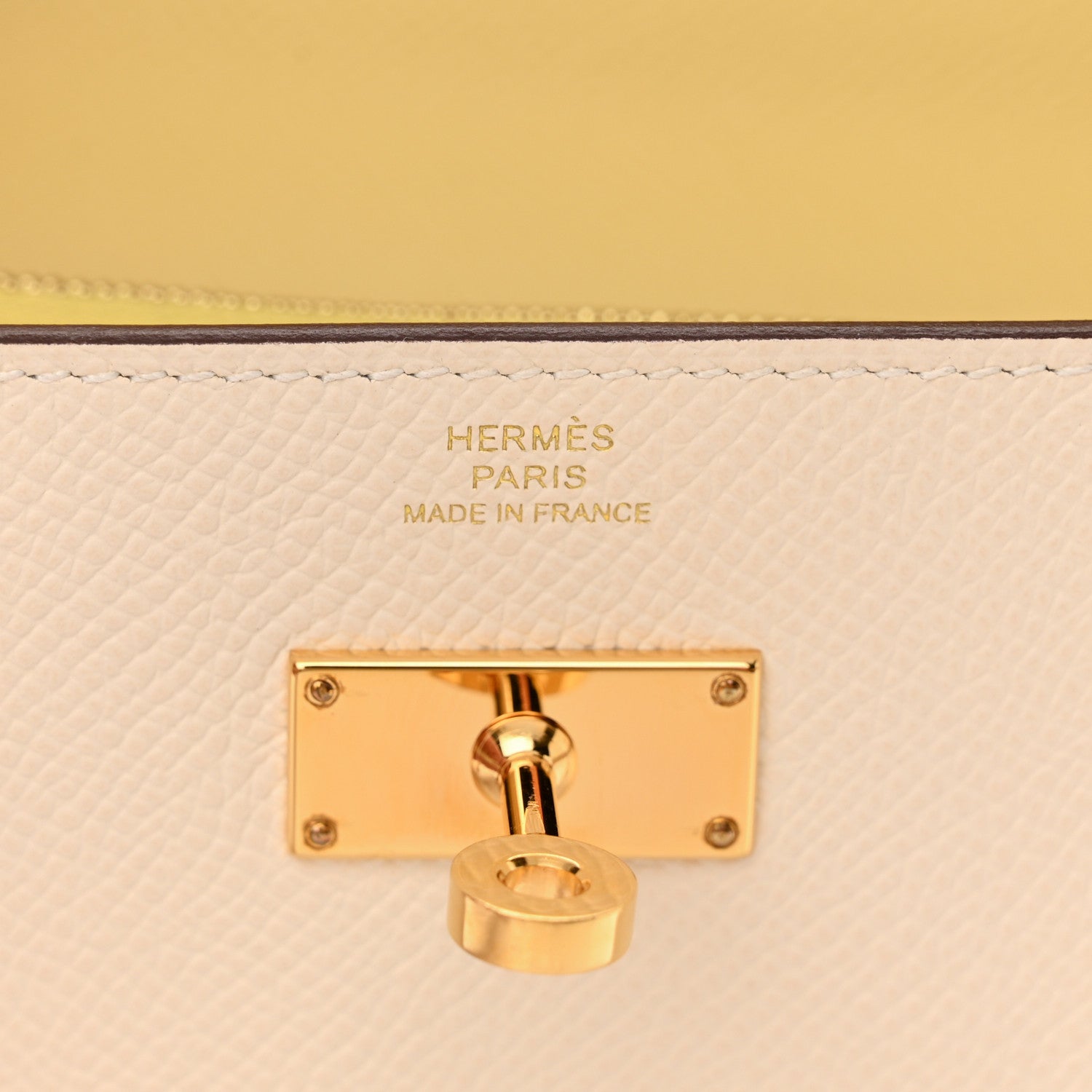 Hermes Epsom Verso Kelly Wallet To Go Nata Jaune Poussin 6 of 10