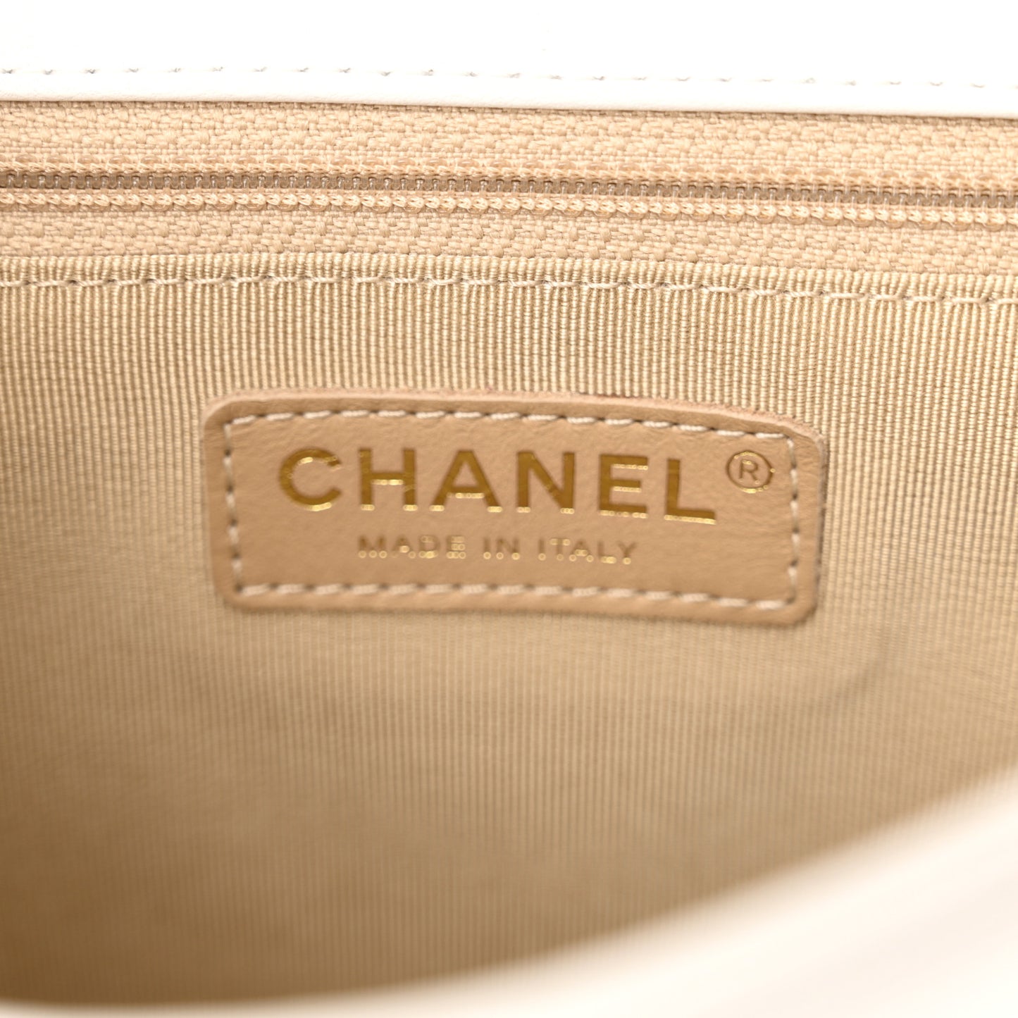 Lambskin Quilted Studded Beauty Begins Flap White
