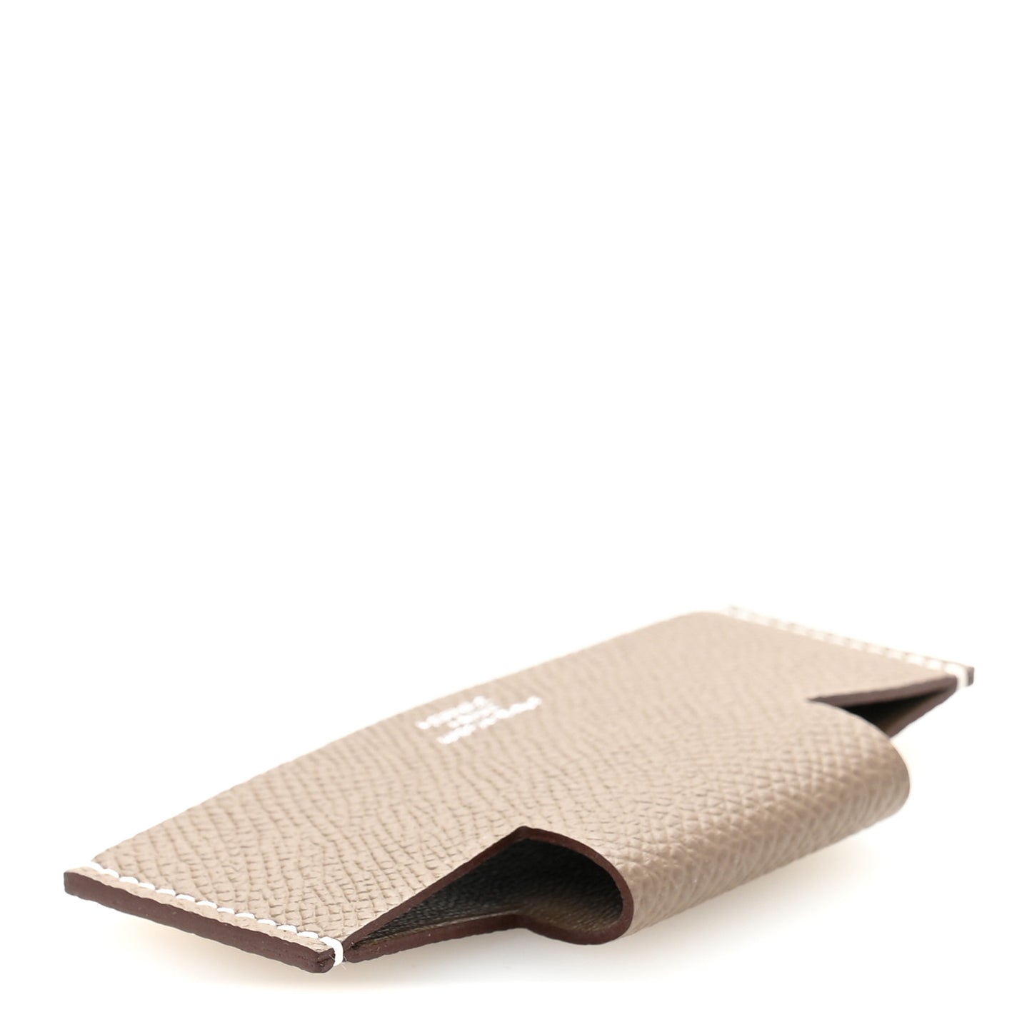 Epsom H Pocket Card Holder Etoupe