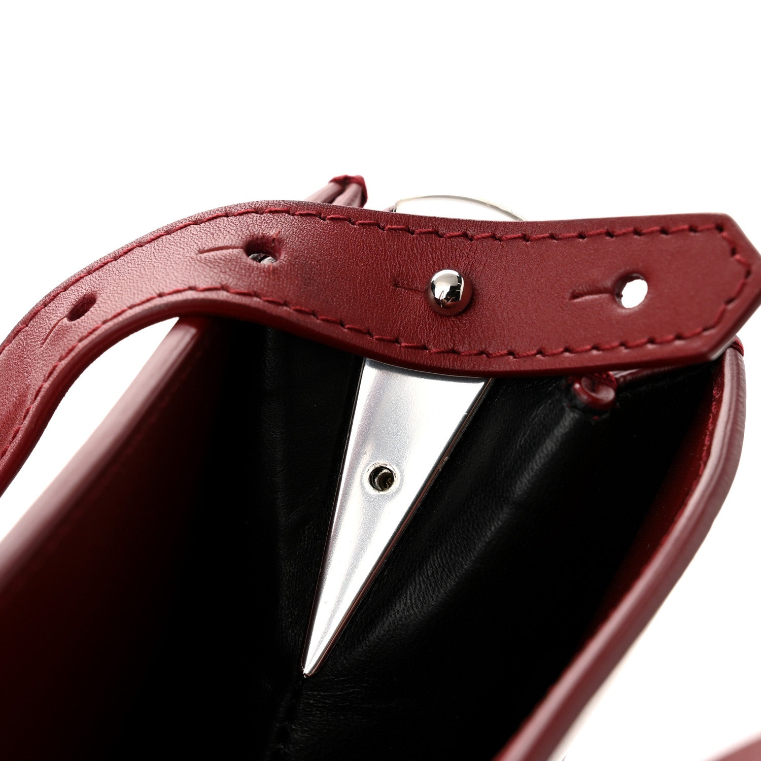 Balenciaga Calfskin Maillon Large Shopping Tote Rouge Bordeaux 10 of 10