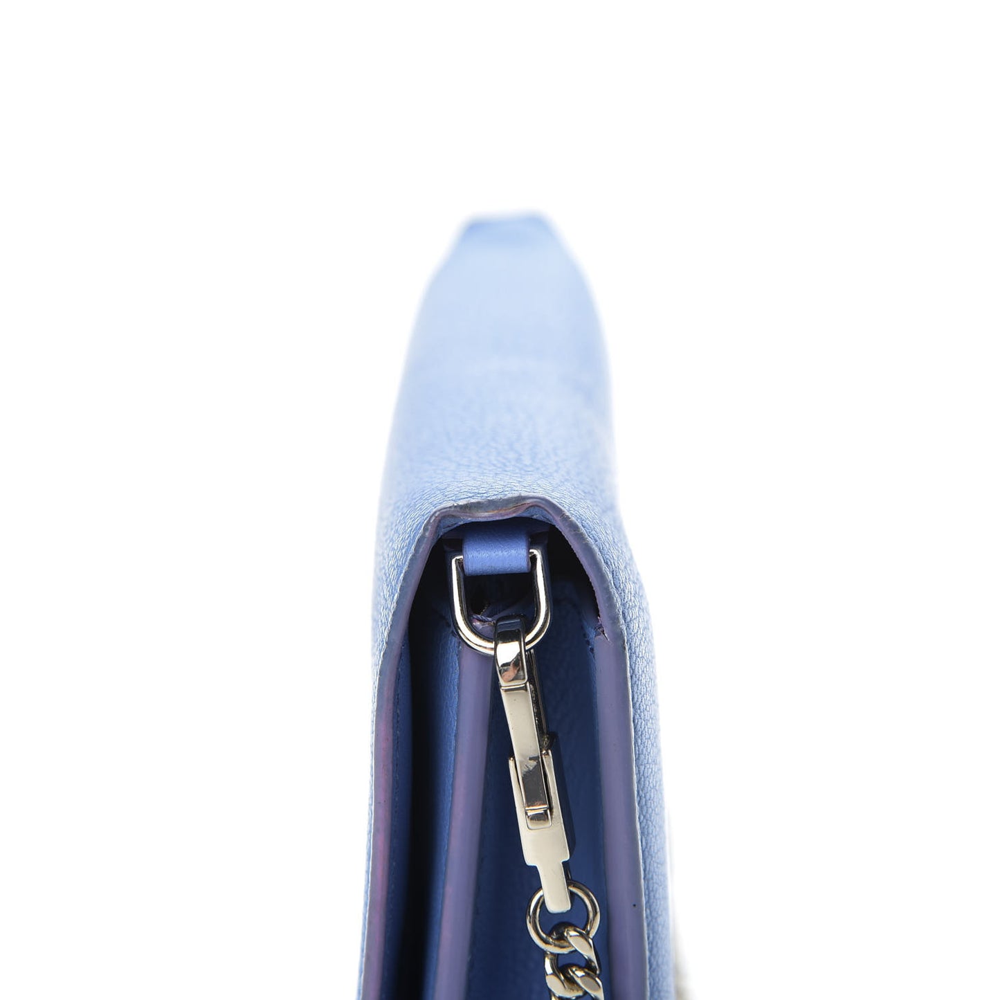 Sugar Goatskin Pandora Chain Wallet Blue