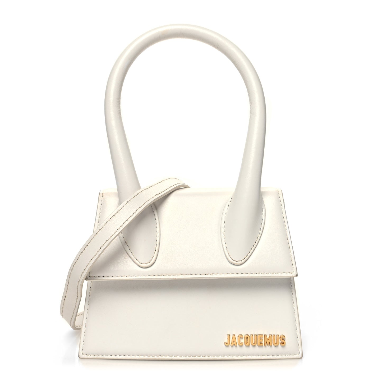 Smooth Calfskin Le Chiquito Moyen White