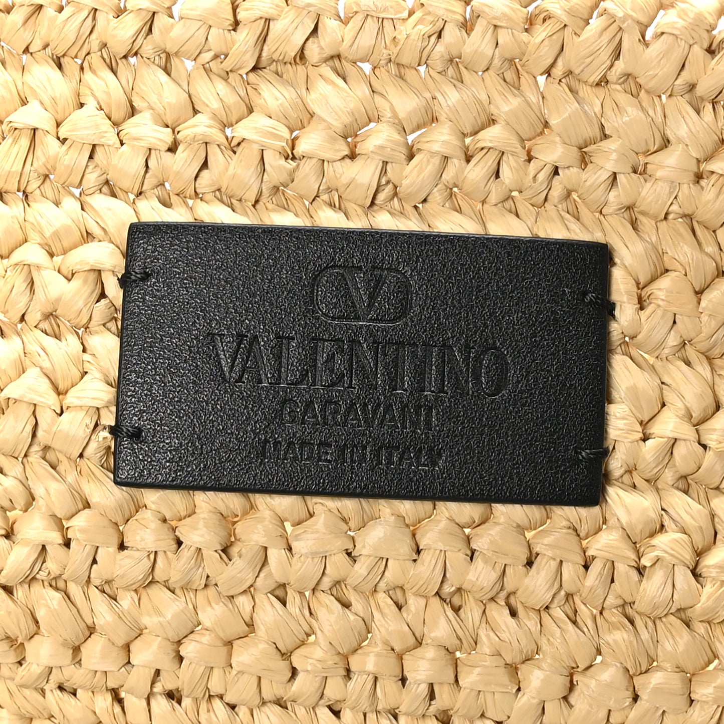 Raffia Large Viva Superstar Shopping Tote Natural Black