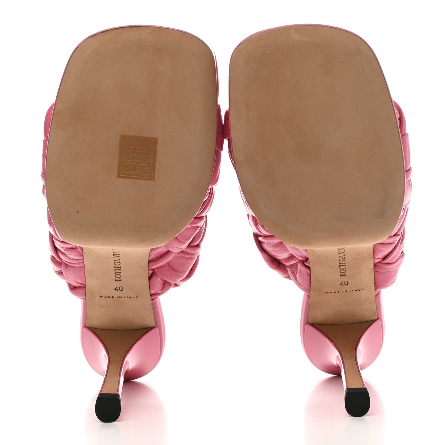 Nappa Intreccio The Board Platform Mule Sandals 40 Pink