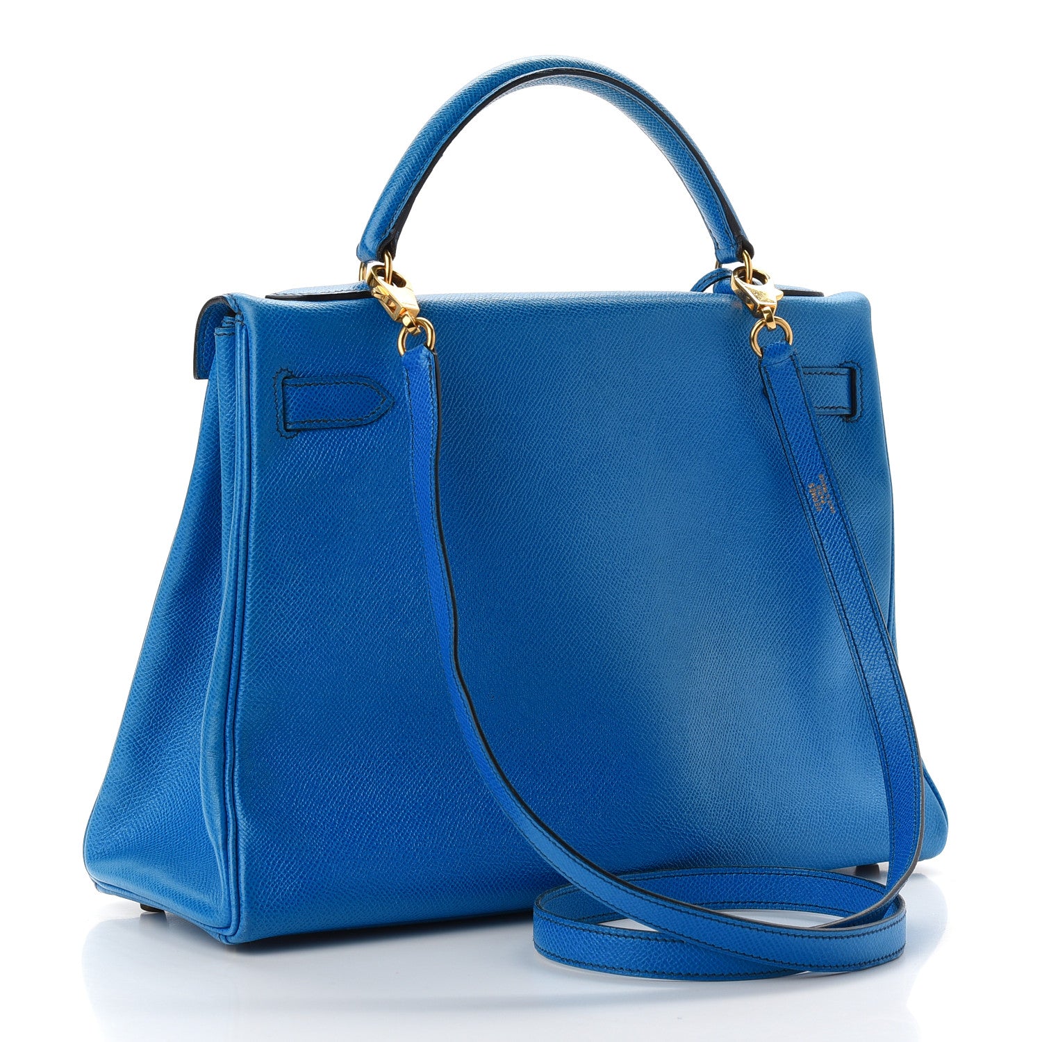 Hermes Courchevel Kelly Retourne 32 Bleu France 3 of 18