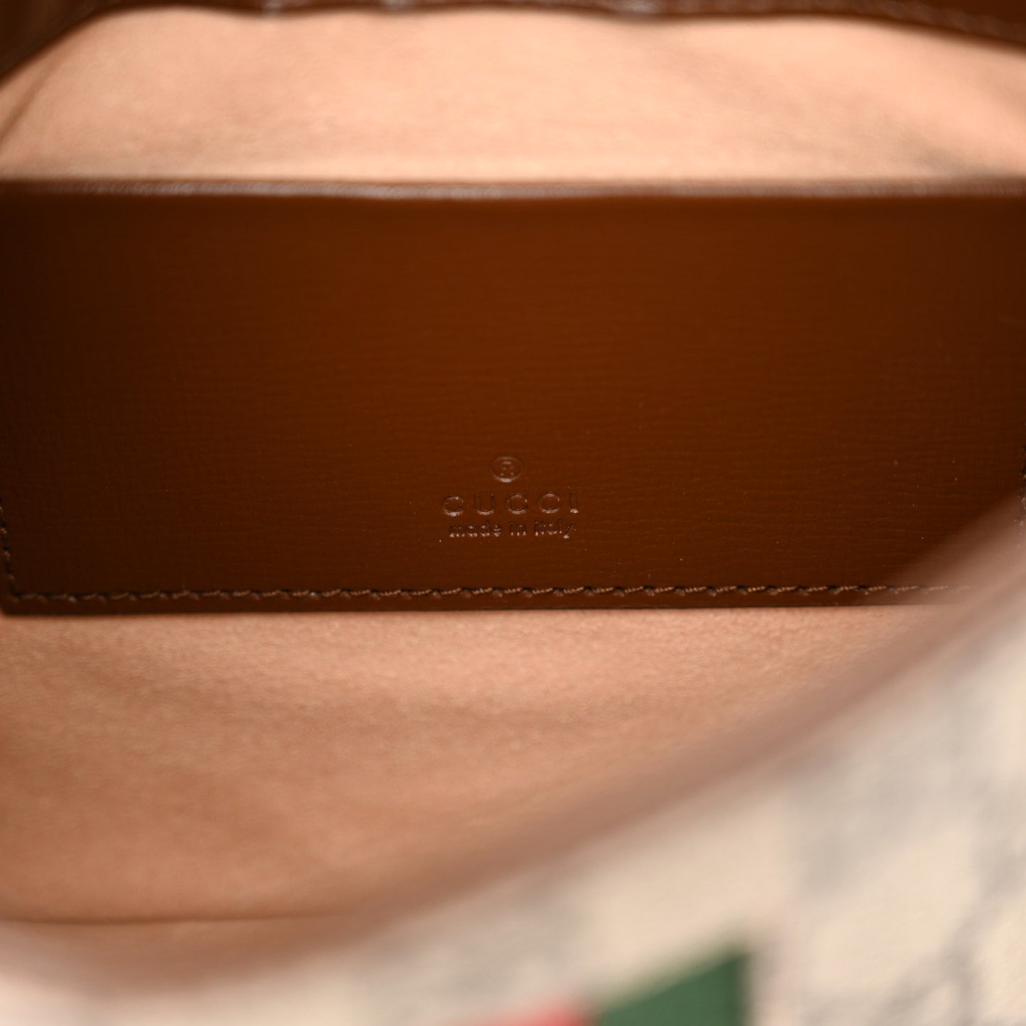 GG Supreme Monogram Azalea Calfskin Web Mini Jackie 1961 Hobo Beige Ebony Brown Sugar