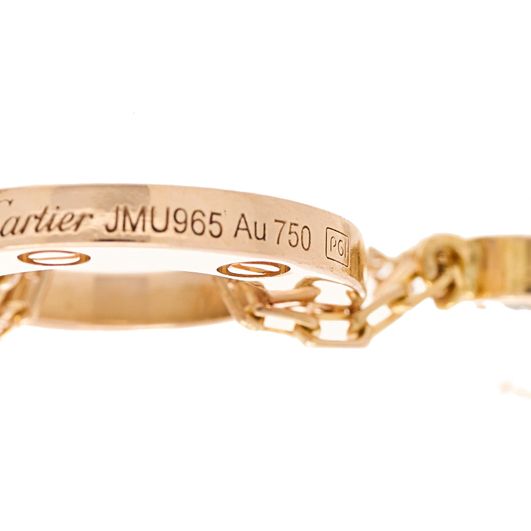 18K Pink Gold Diamond Love Bracelet