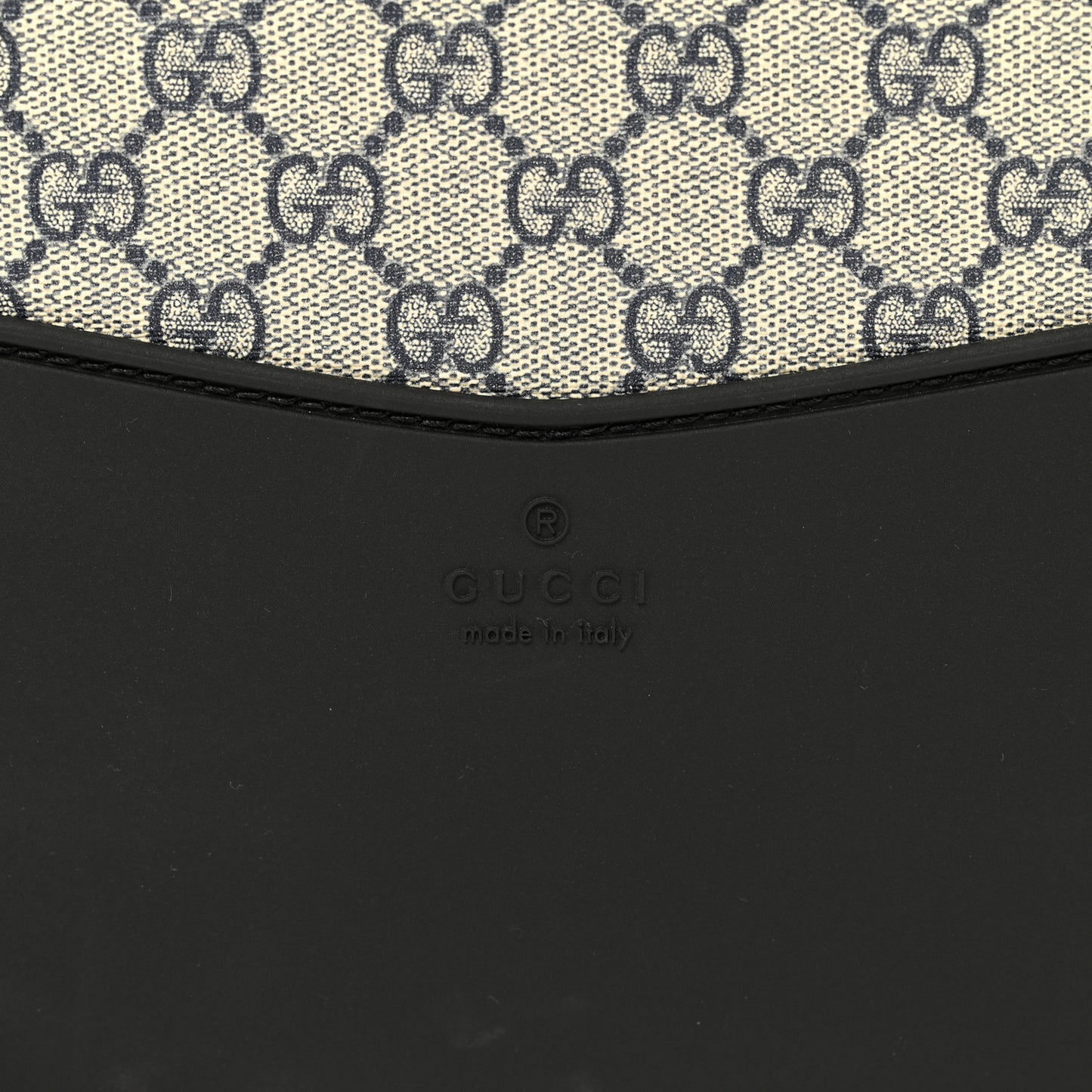 GG Supreme Monogram Textured Dollar Calfskin Web Savoy Cabin Plus Trolley Beige Blue