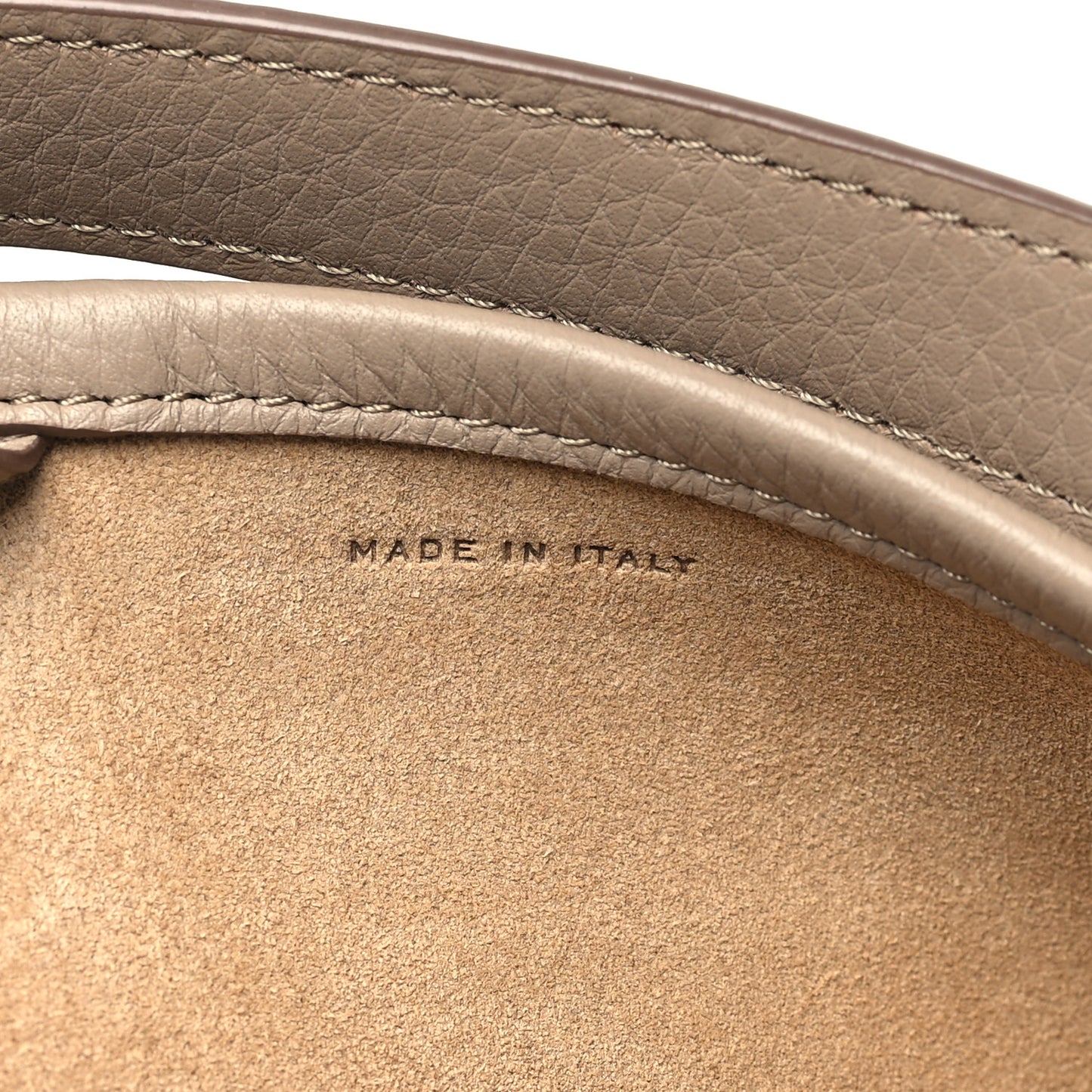 Grained Calfskin Large N/S Park Tote Dark Taupe