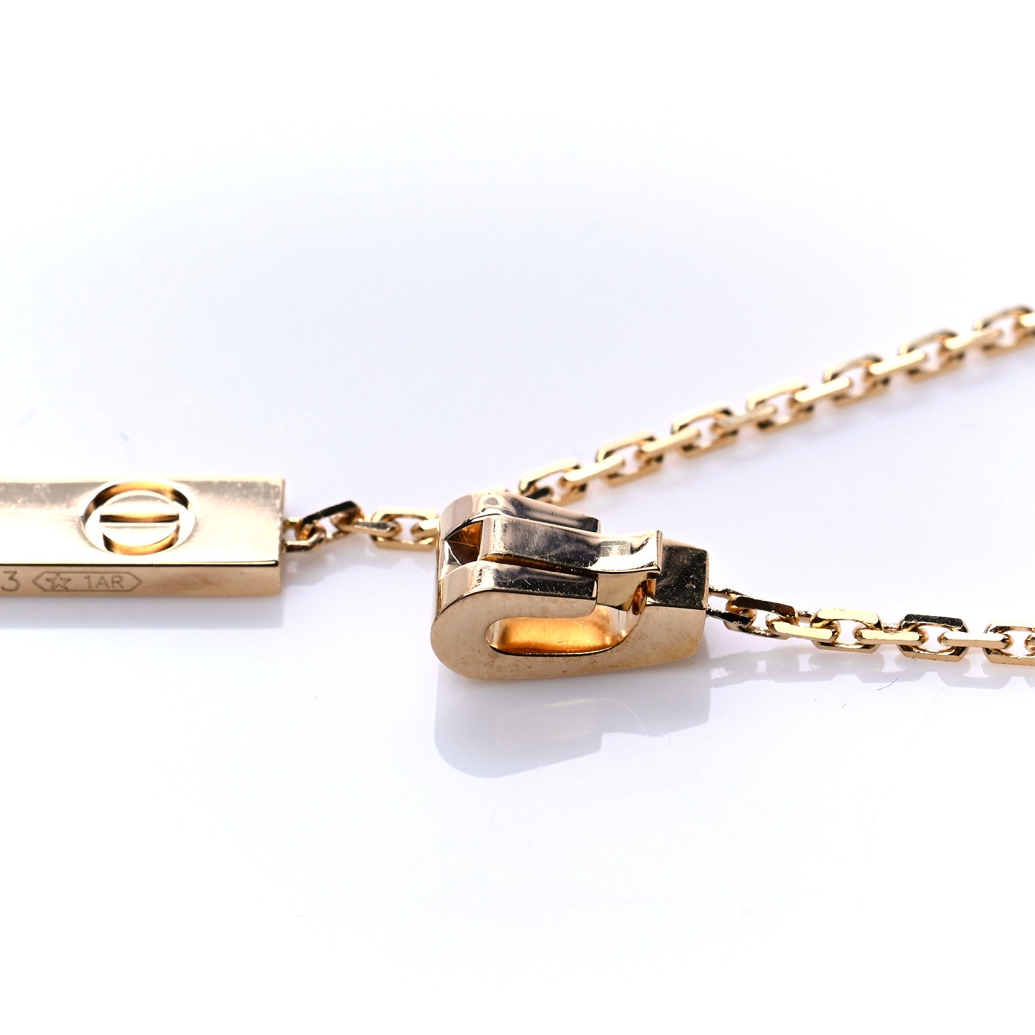 Cartier 18K Yellow Gold LOVE Lariat Necklace 5 of 6