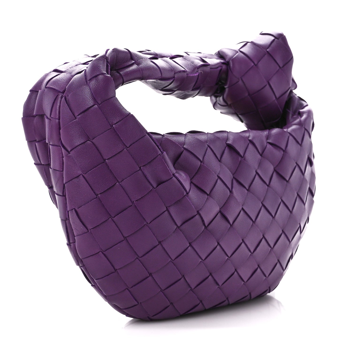 Nappa Intrecciato Mini Jodie Eggplant