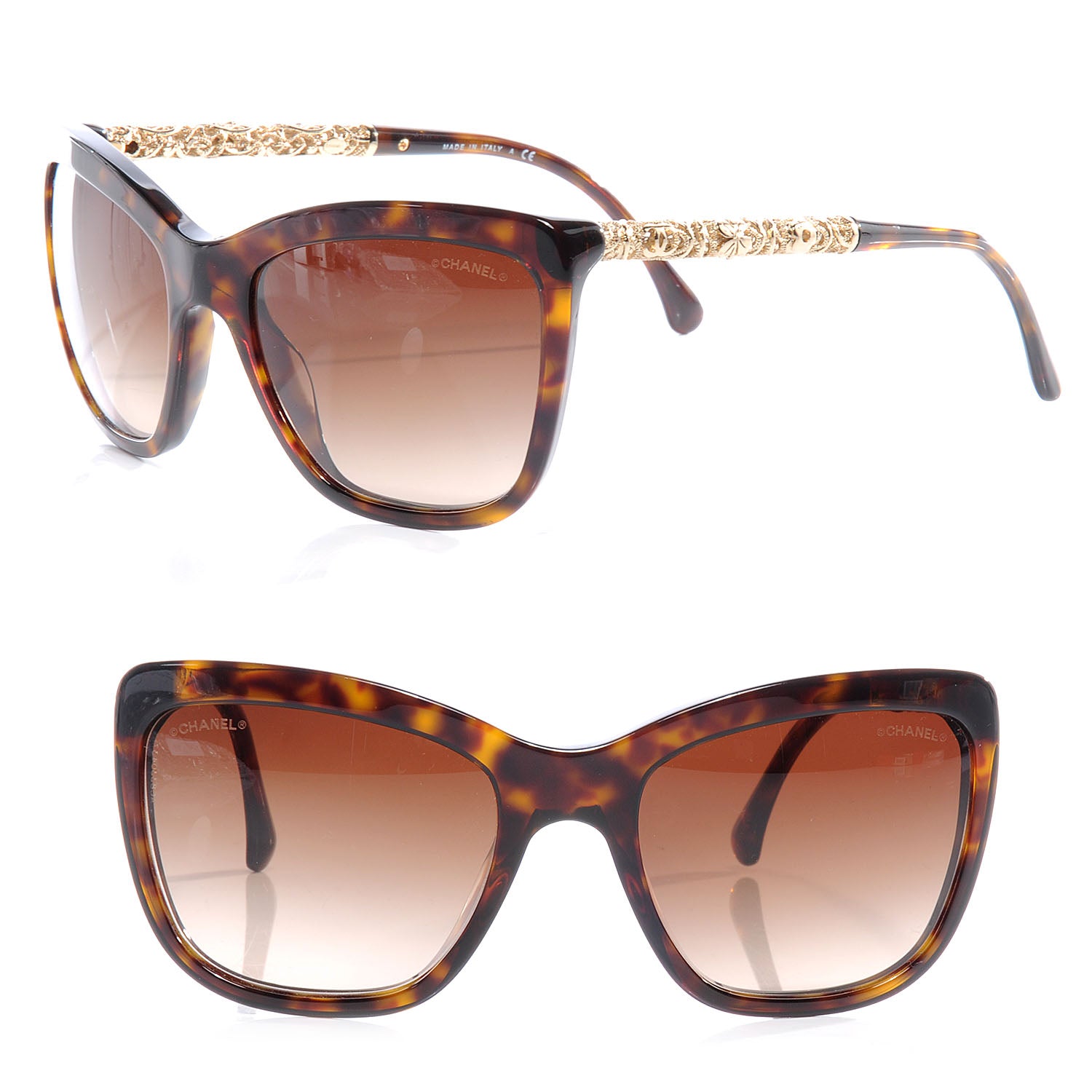 シャネルサングラス5268 Chanel Bijoux Exclusive Sunglasses 5268 Tortoise Gold 55962