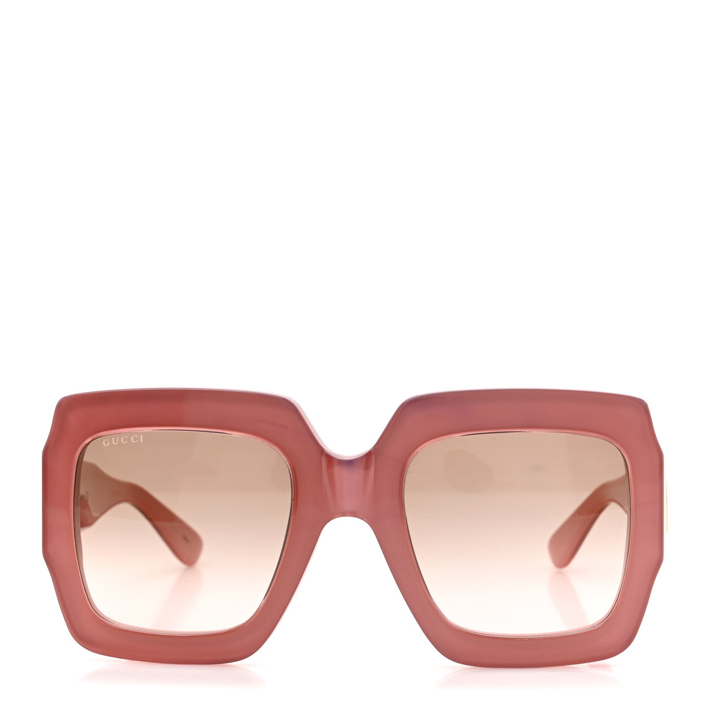 Square Frame GG0178S Sunglasses Rose Brown