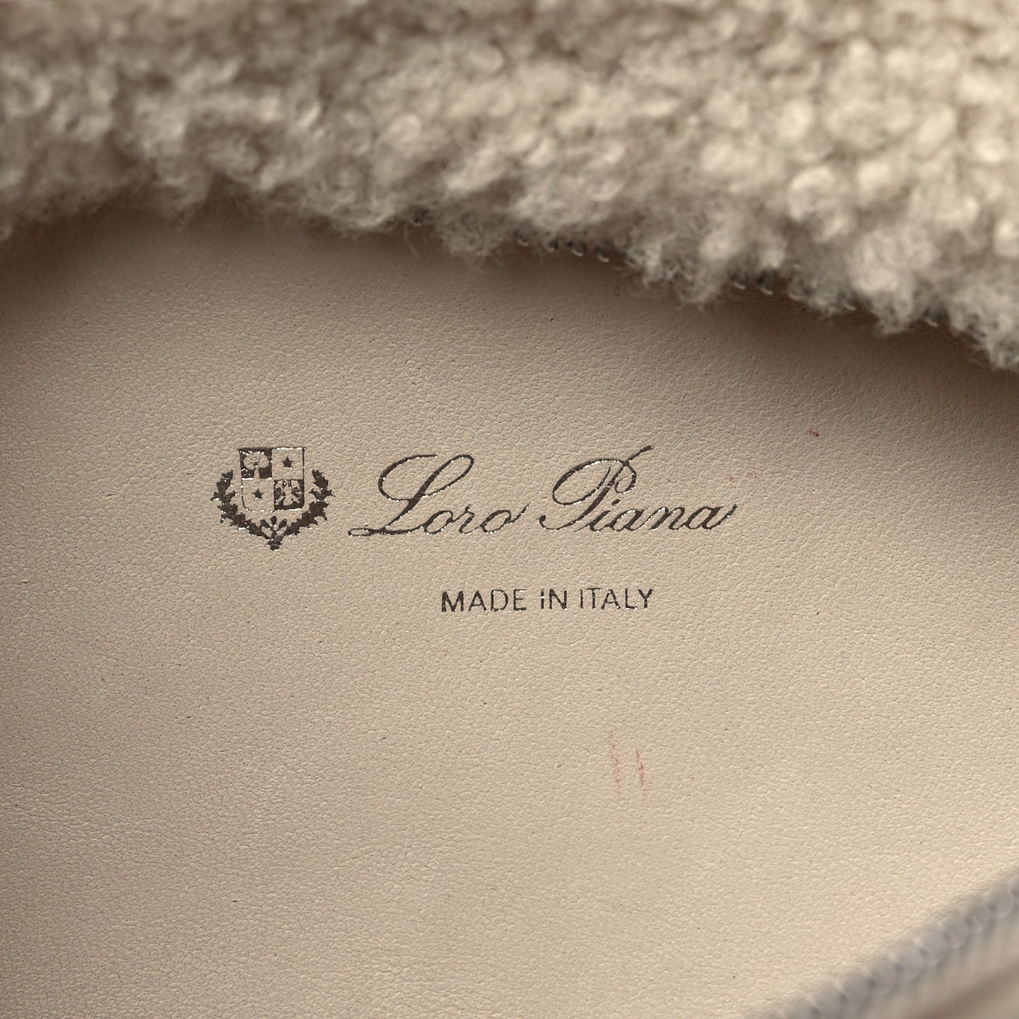 Lambskin Shearling Extra Pocket Shoulder Pouch Ivory