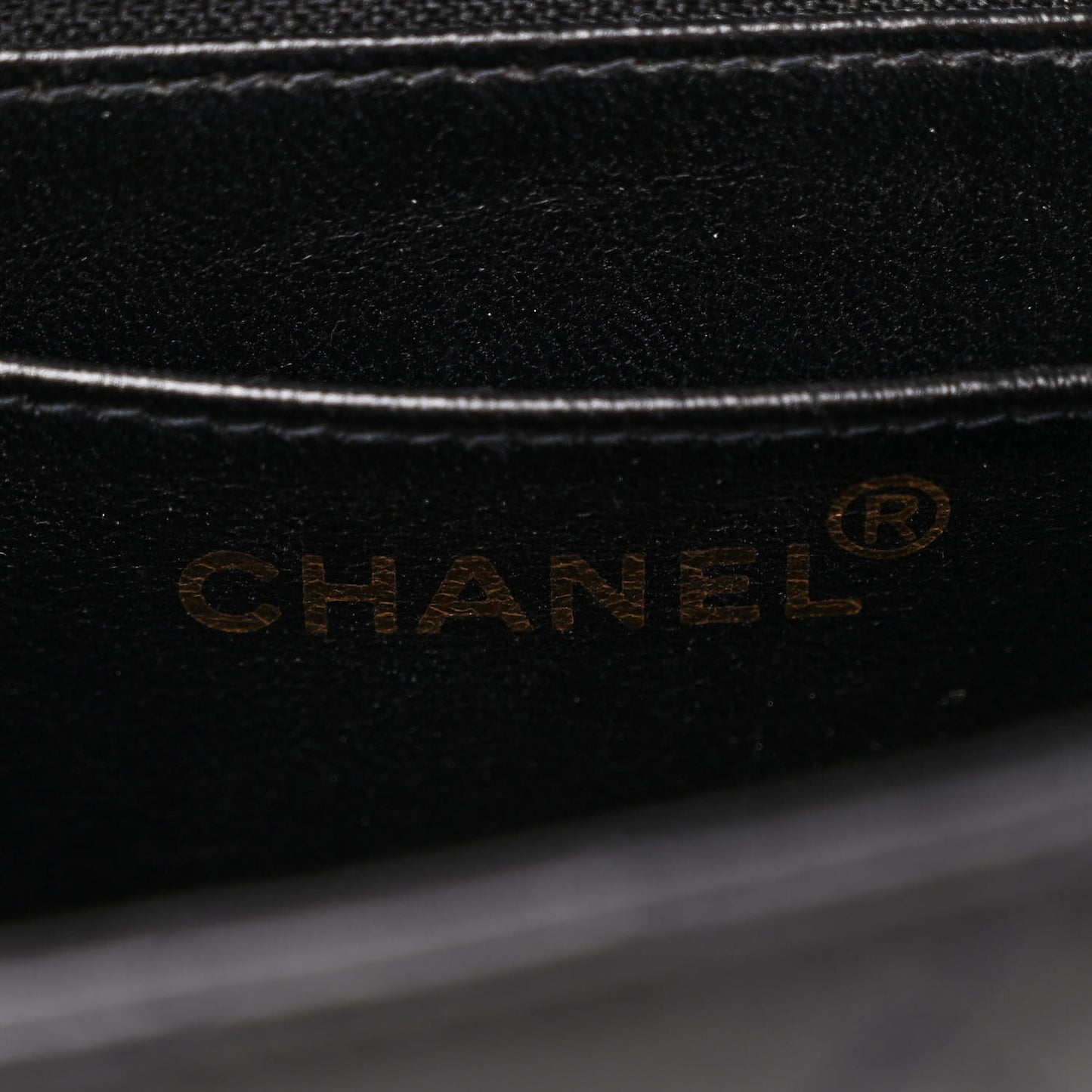 Calfskin Stitched Medium Single Flap Black