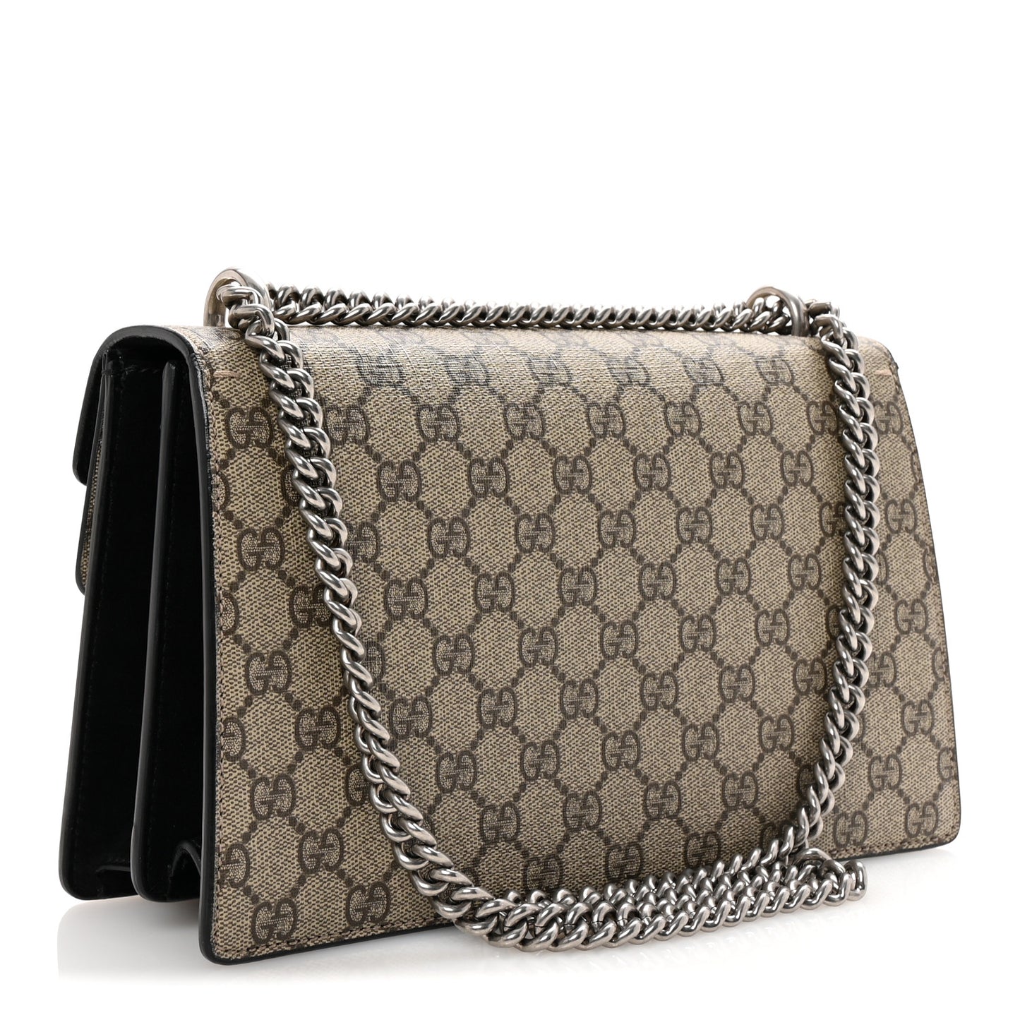 GG Supreme Monogram Small Dionysus Shoulder Bag Black