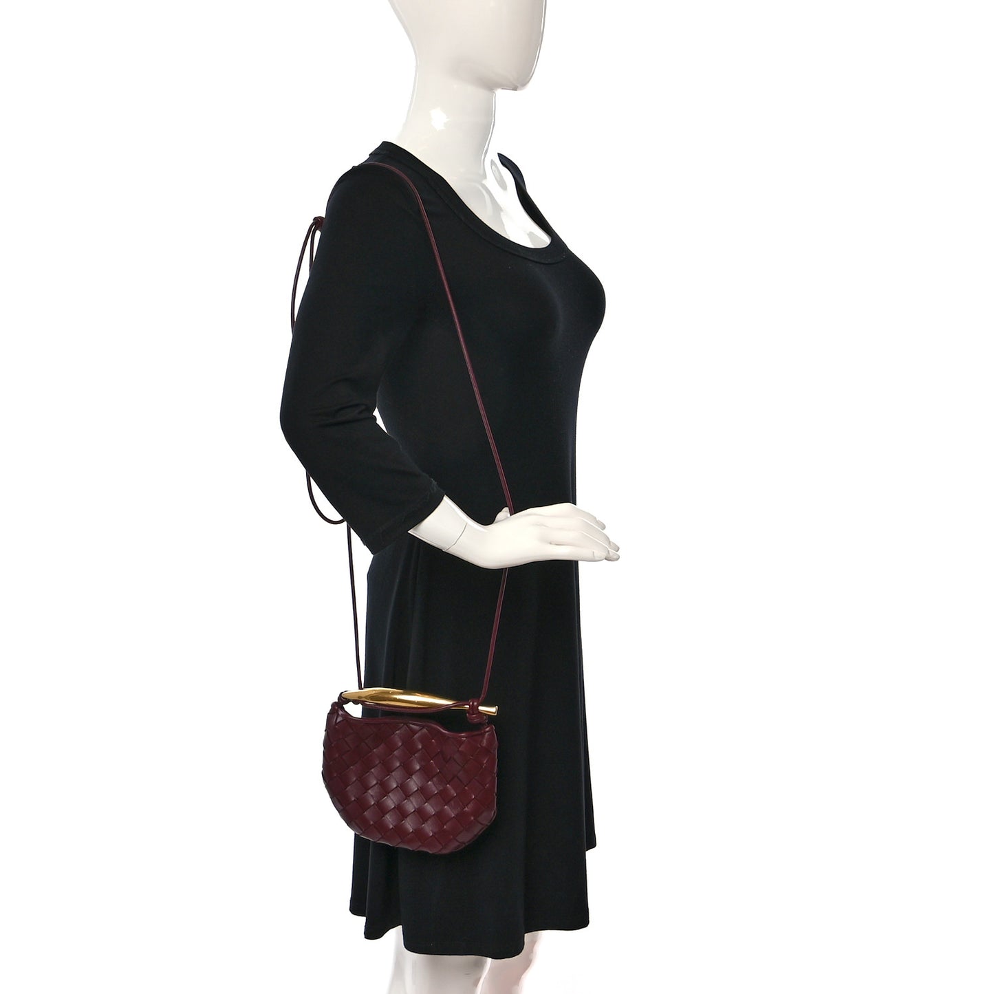 Nappa Intrecciato Mini Sardine Bag Barolo