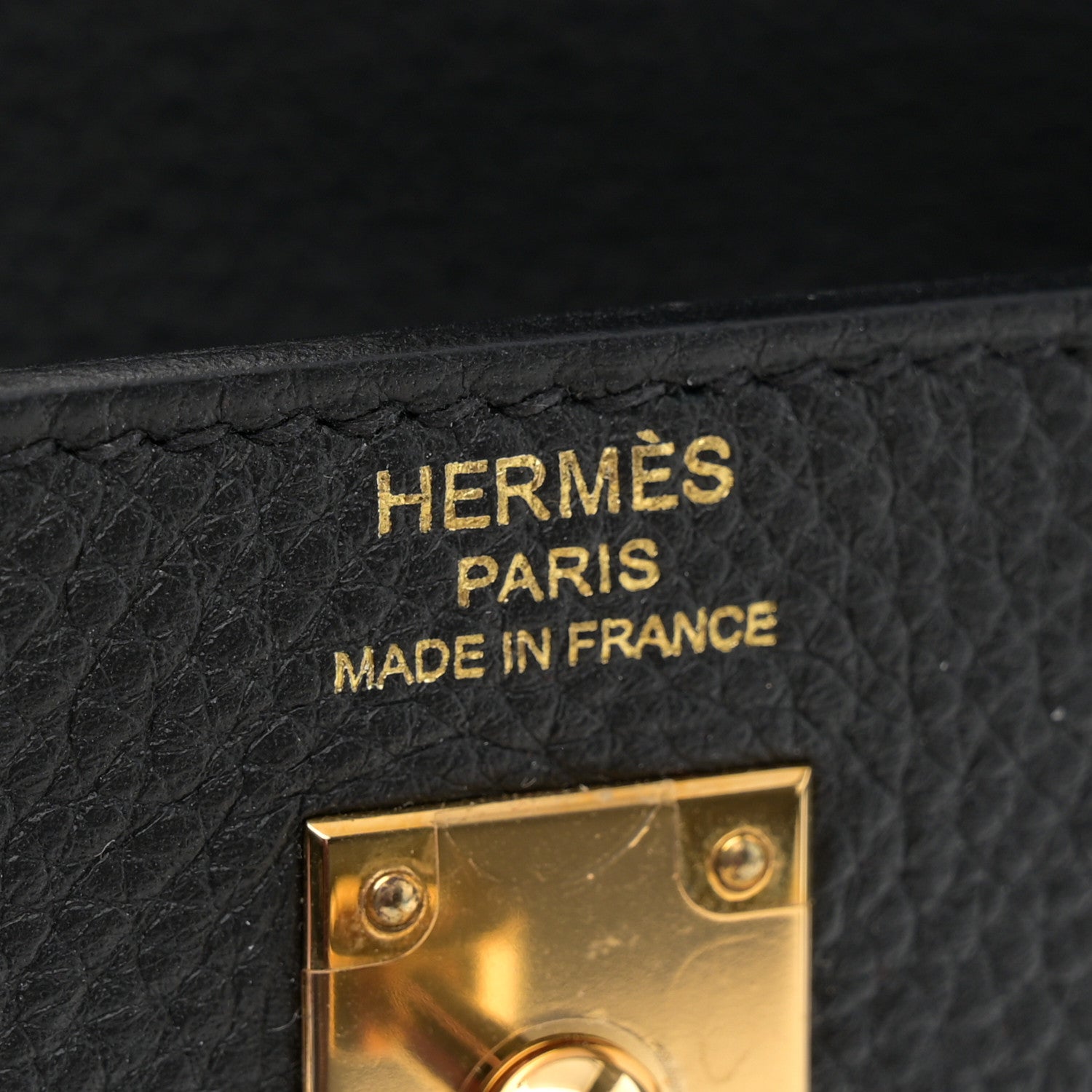 Hermes Togo Kelly Retourne 25 Black 6 of 11
