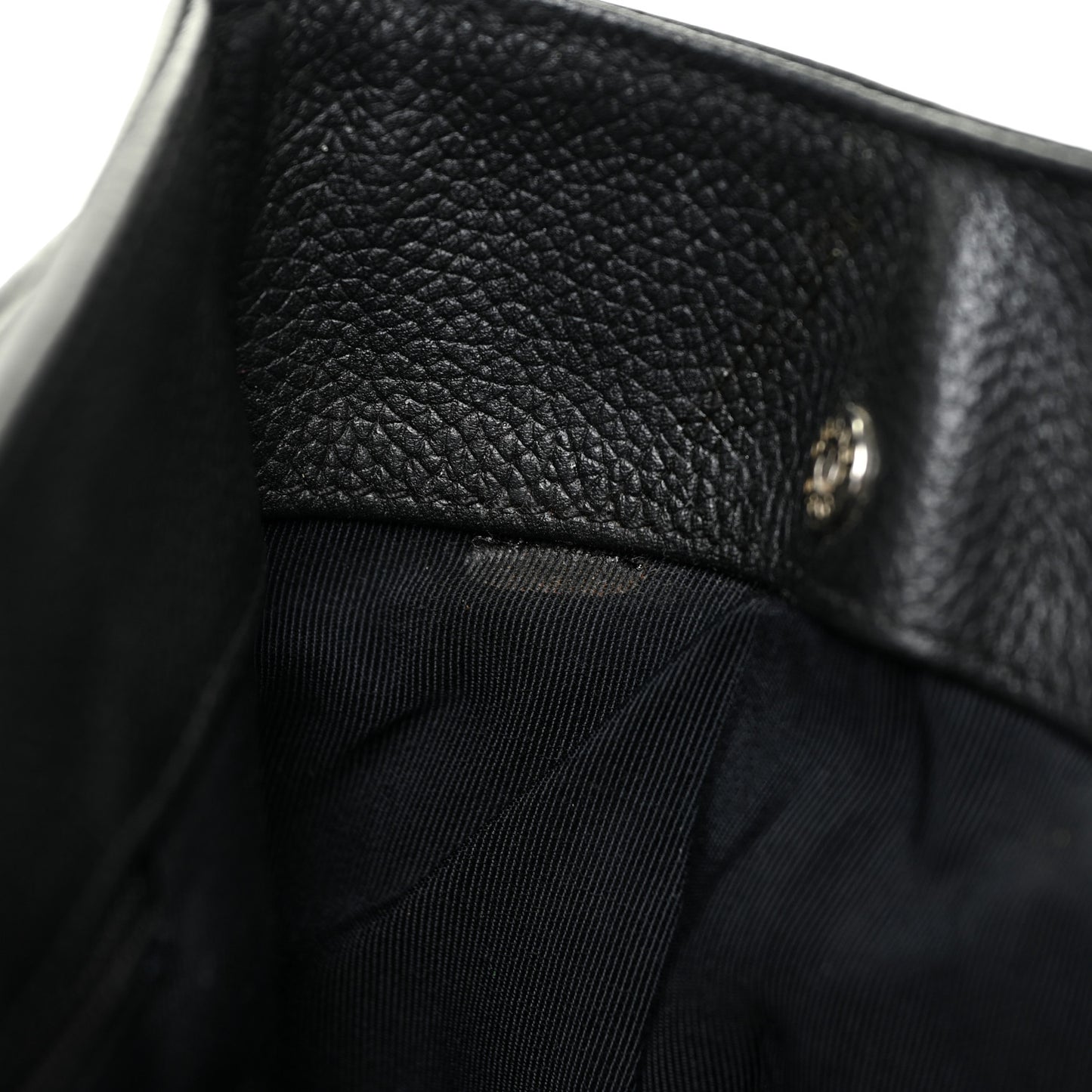 Calfskin Cerf Executive Shopper Tote Black