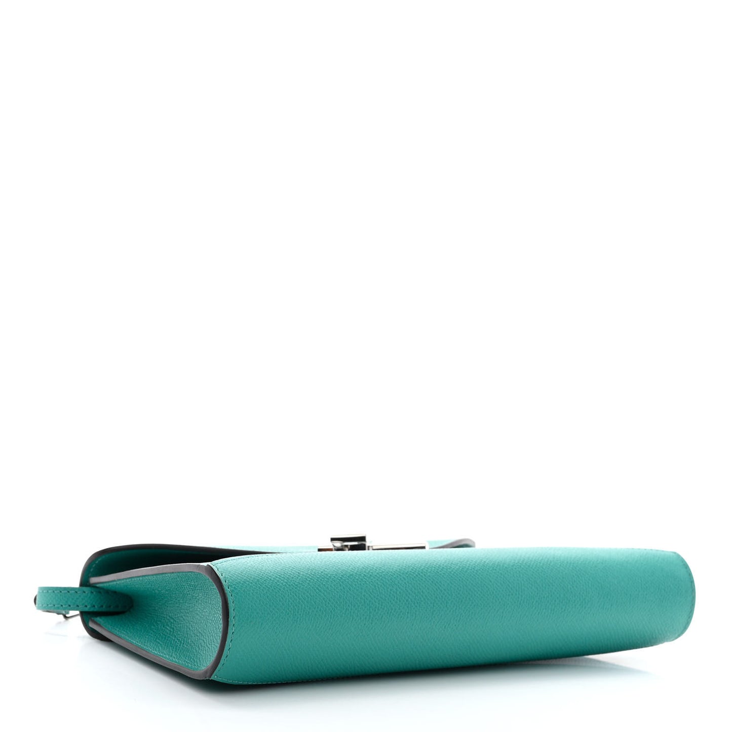 Carat Calfskin Gabrielle Clutch Turquoise