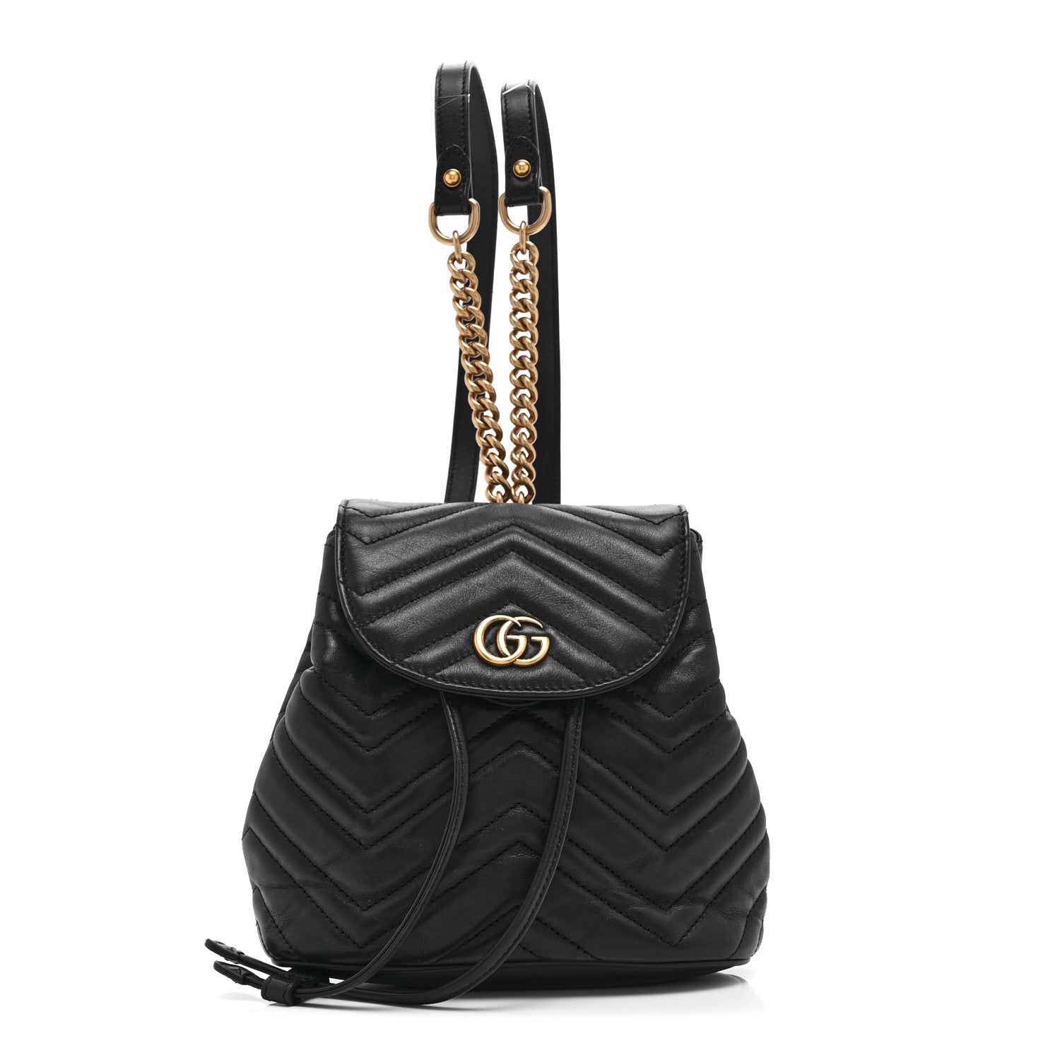 black mini gg marmont 2.0 backpack Gucci, GG Marmont Leather backpack, Women, Black, Backpacks