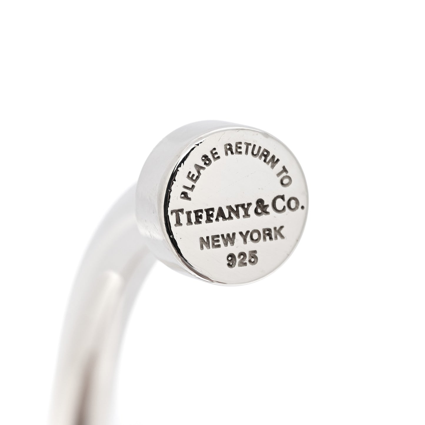 Sterling Silver Return to Tiffany Narrow Circle Edge Cuff Bracelet