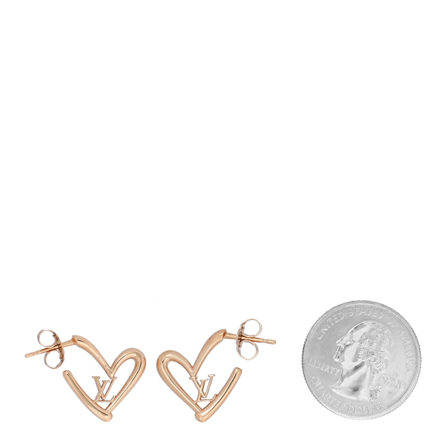 Fall In Love Heart Earrings PM Gold