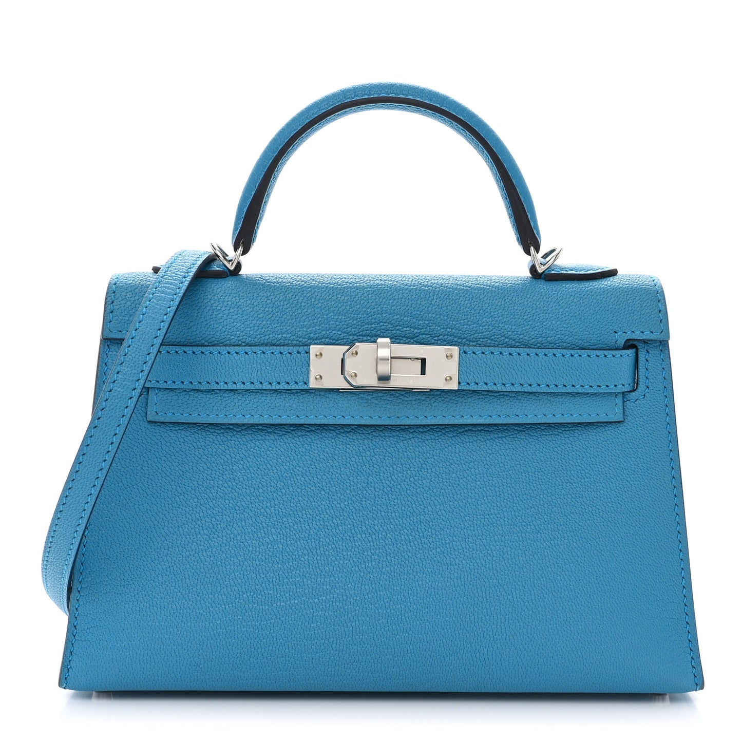 Chevre Mysore Mini Kelly Sellier 20 Bleu Frida