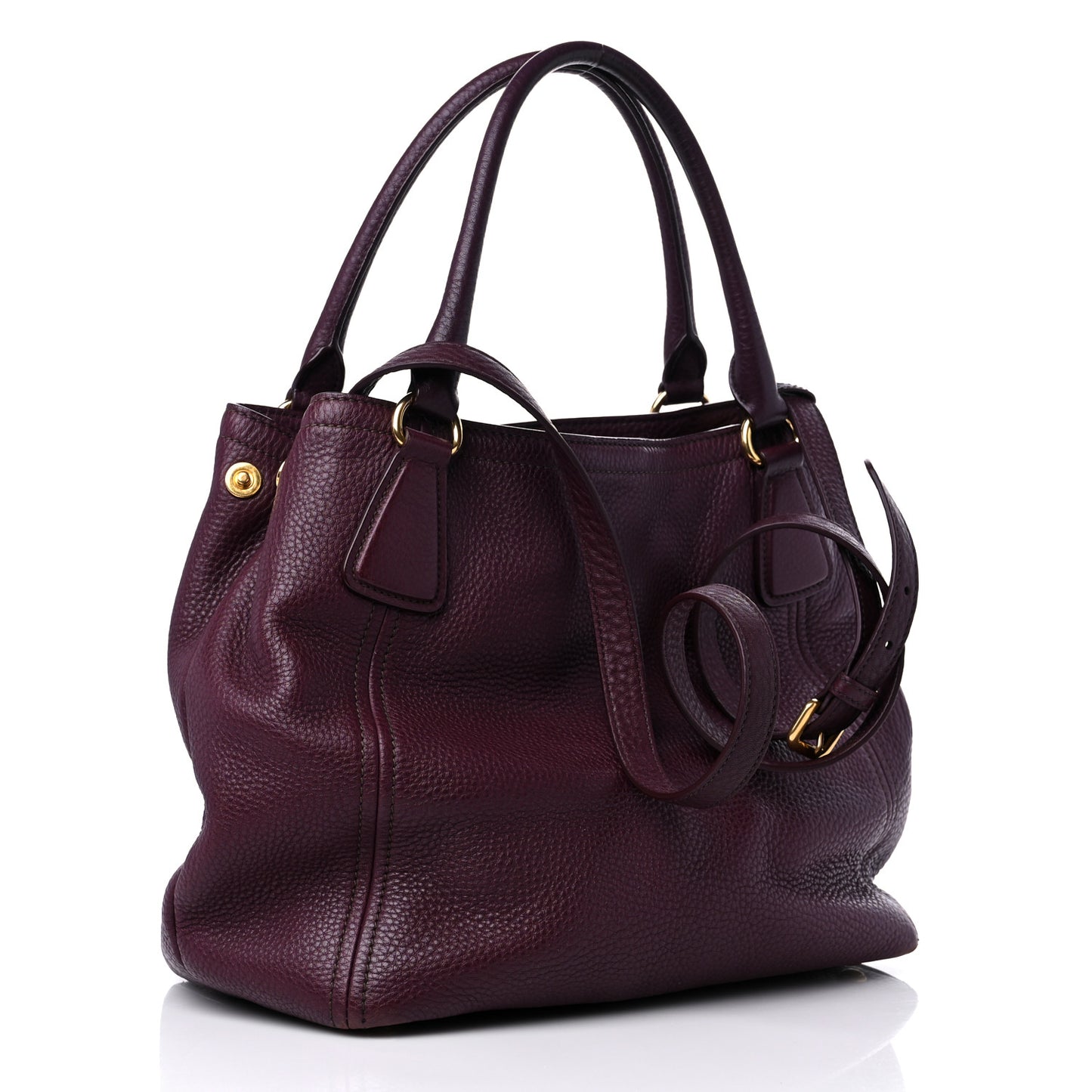 Vitello Daino Tote Granato