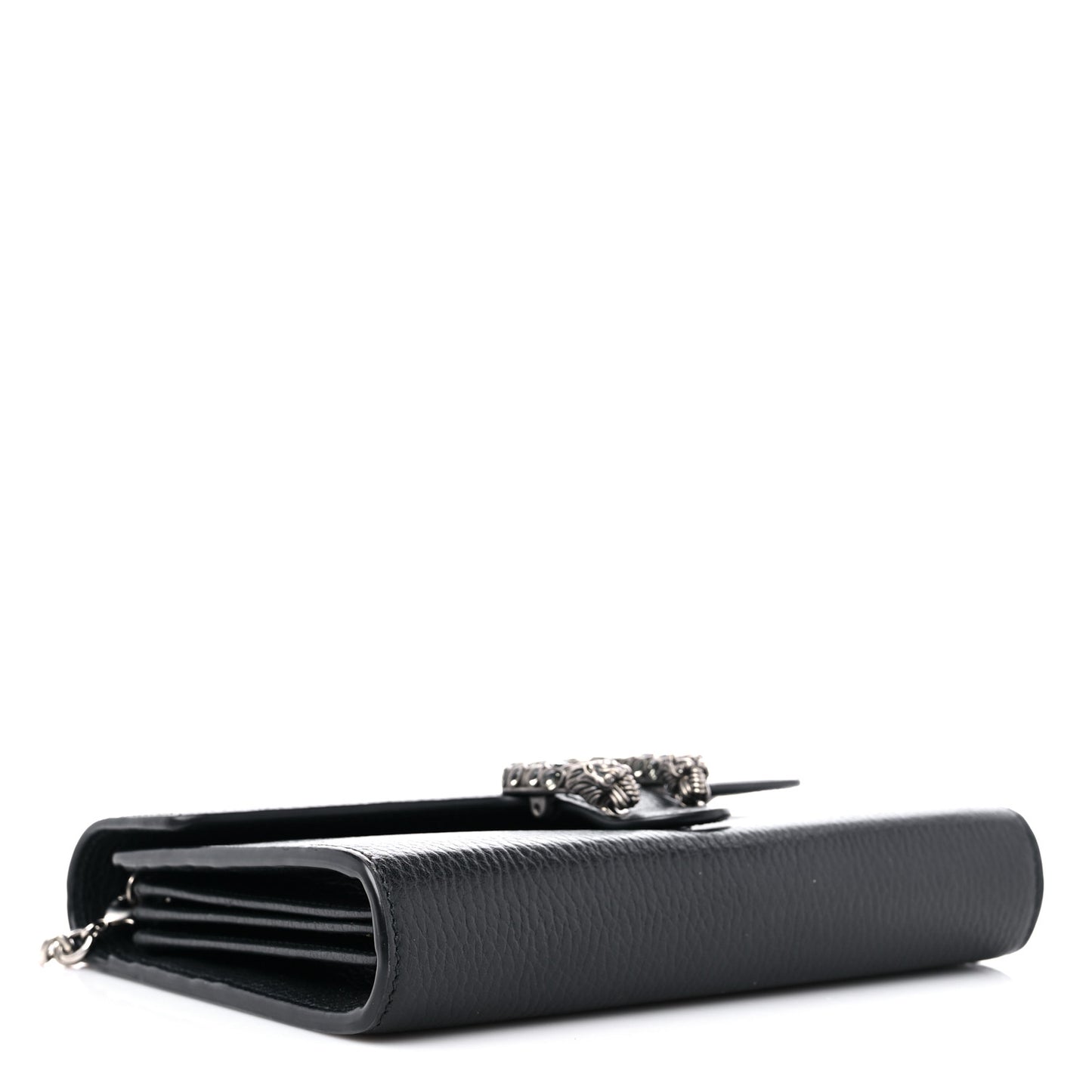 Calfskin Mini Dionysus Chain Wallet Black