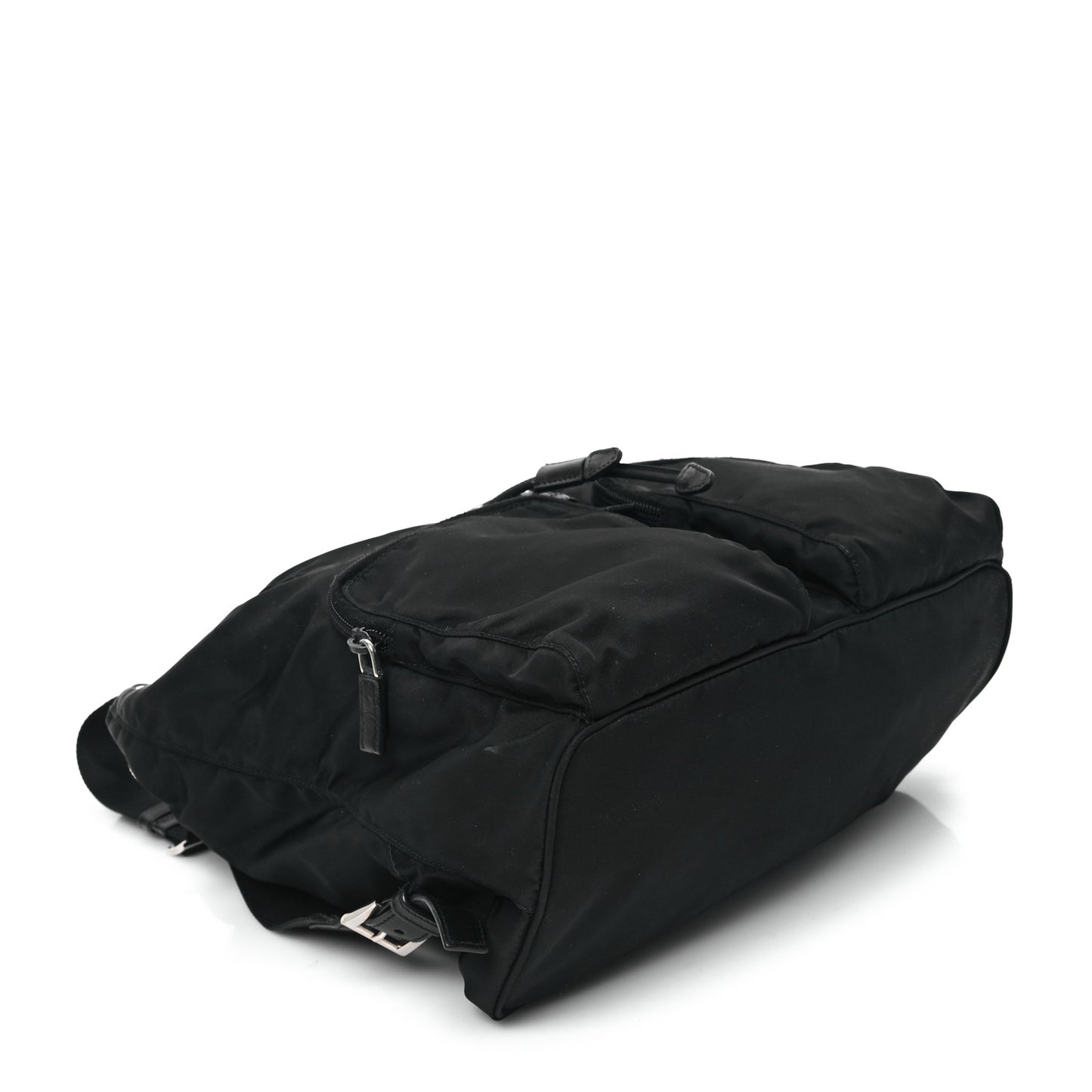 Tessuto Nylon Saffiano Vela Backpack Black