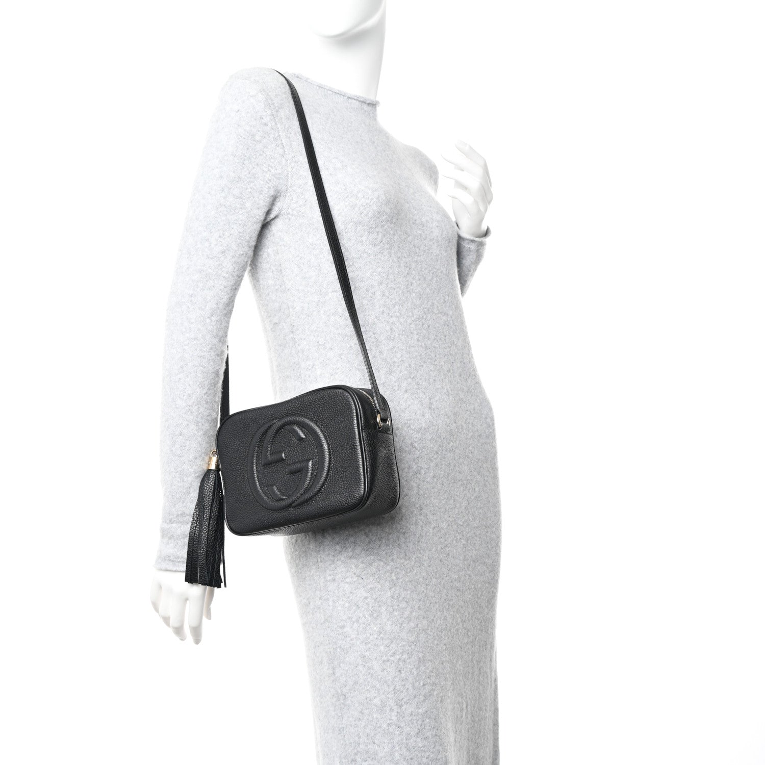 Gucci Pebbled Calfskin Small Soho Disco Bag Black 2 of 11