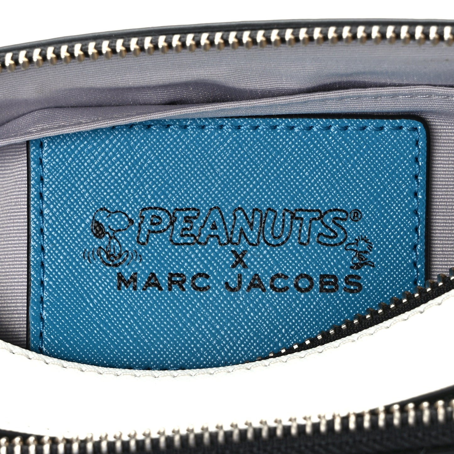 X Peanuts Saffiano Small Lucy Snapshot Camera Bag Blue Multi
