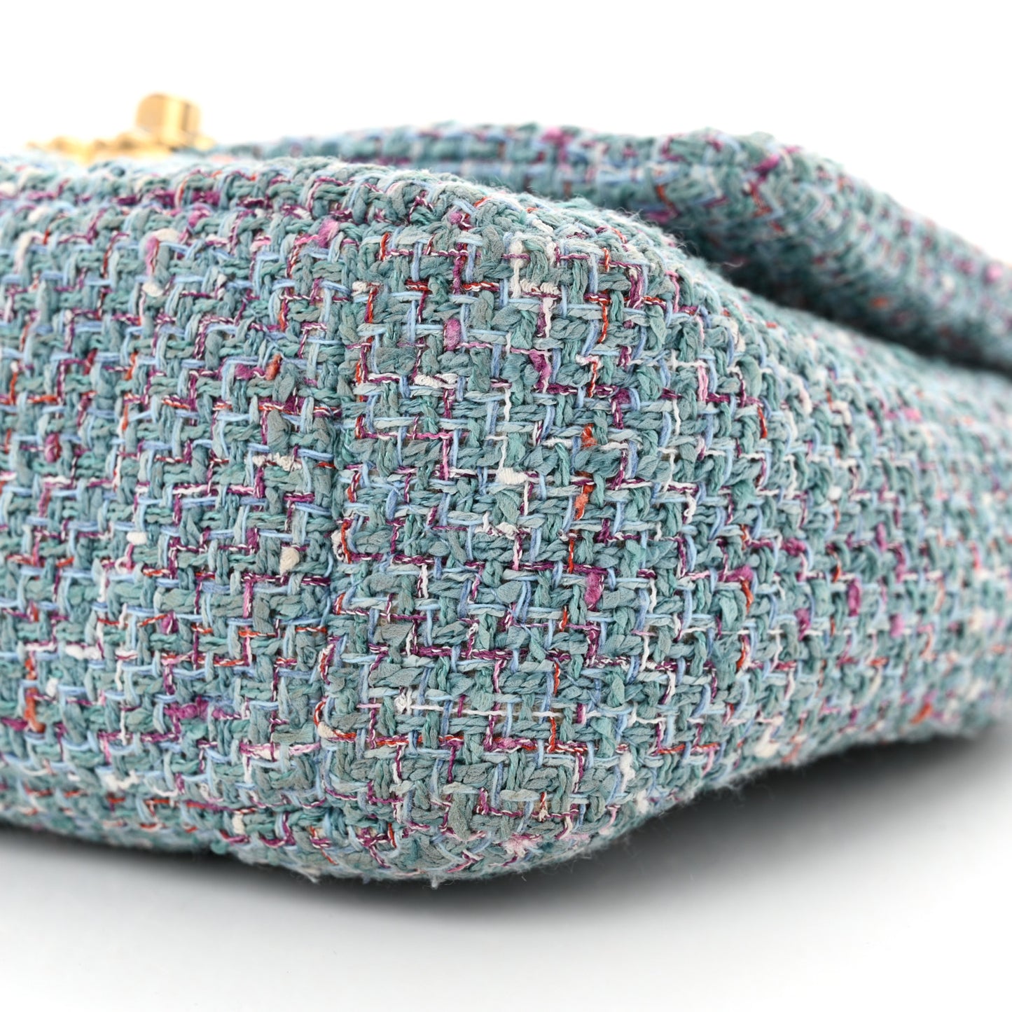 Tweed Quilted Medium Chanel 19 Flap Blue Multicolor