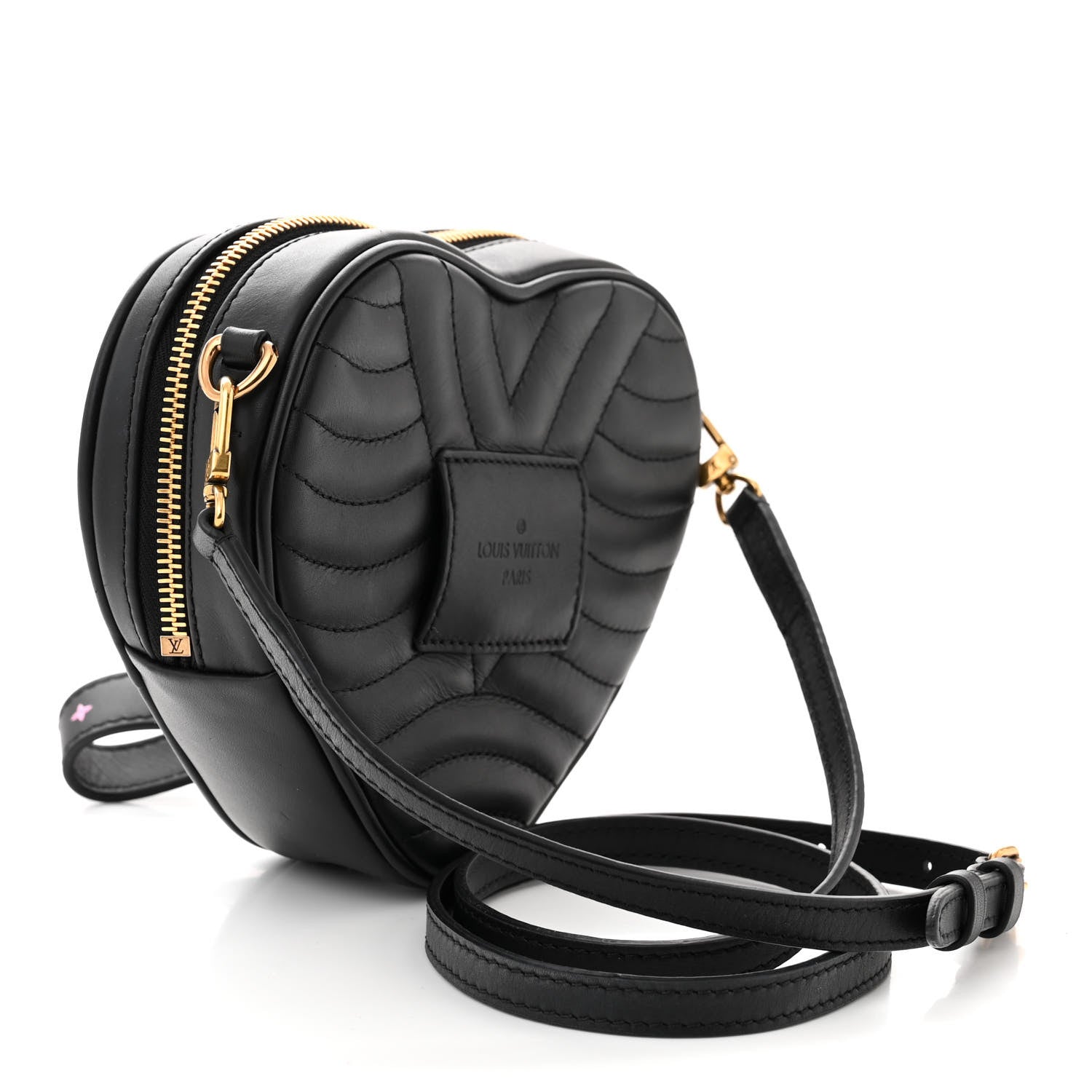 Louis Vuitton Calfskin New Wave Heart Bag Black 3 of 9
