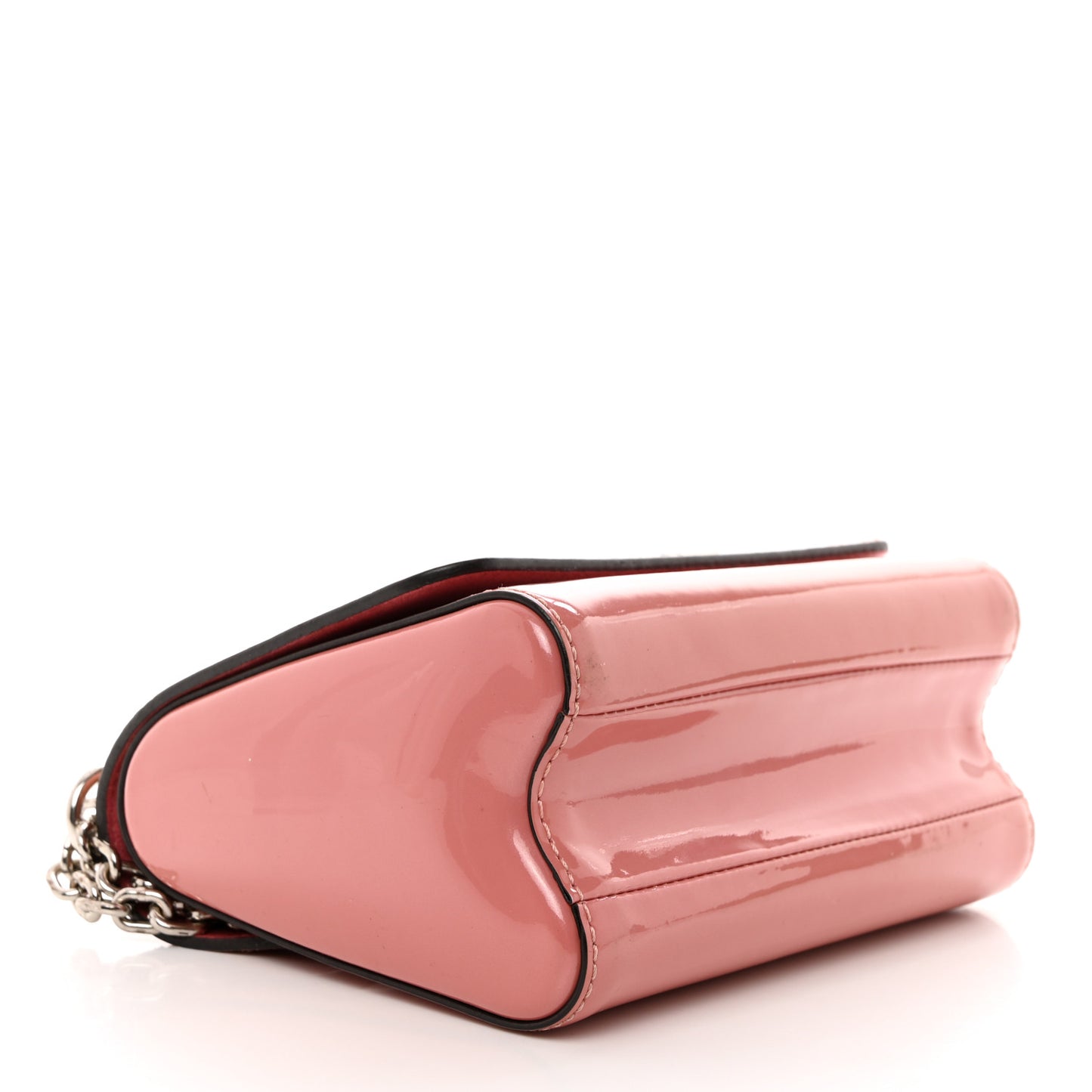 Patent Monogram Twist Shoulder Bag Blush