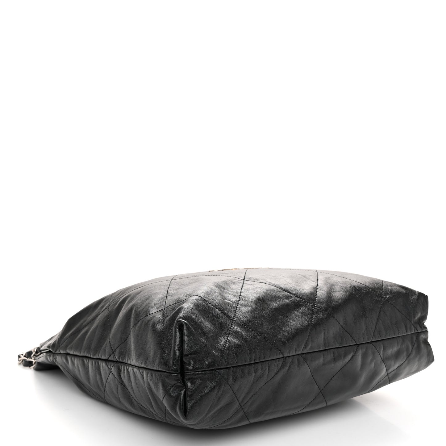 Shiny Calfskin Quilted Chanel 22 Black