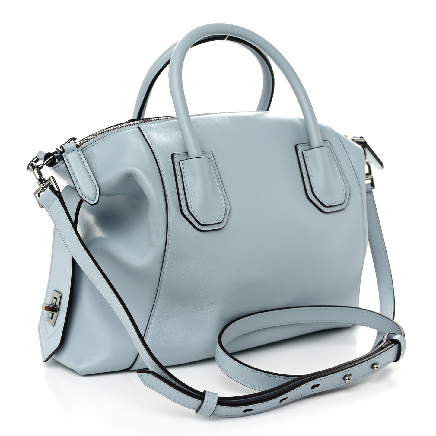 Calfskin Small Soft Antigona Ice Blue