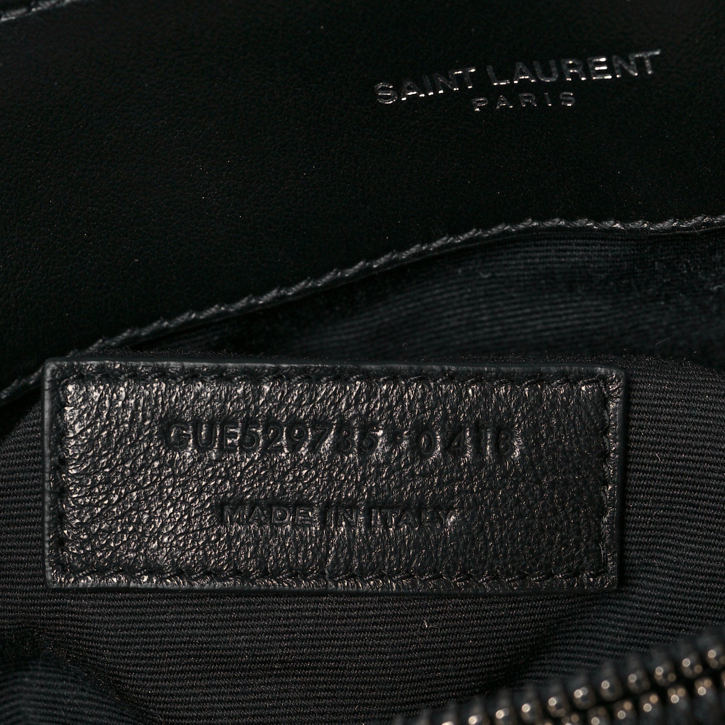 Calfskin Y Quilted Monogram Medium Loulou Satchel Black