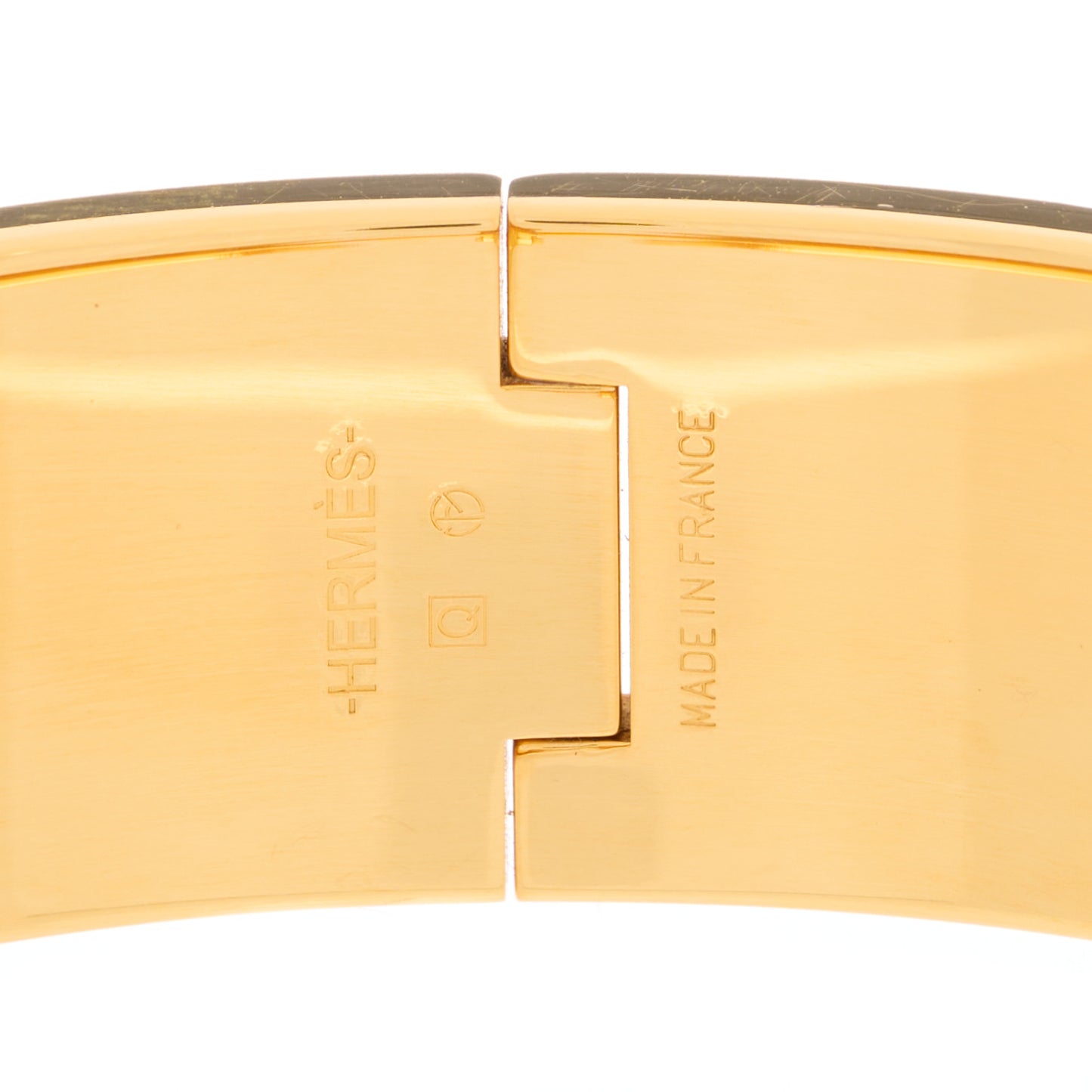 Enamel Wide Clic Clac H Bracelet GM Black