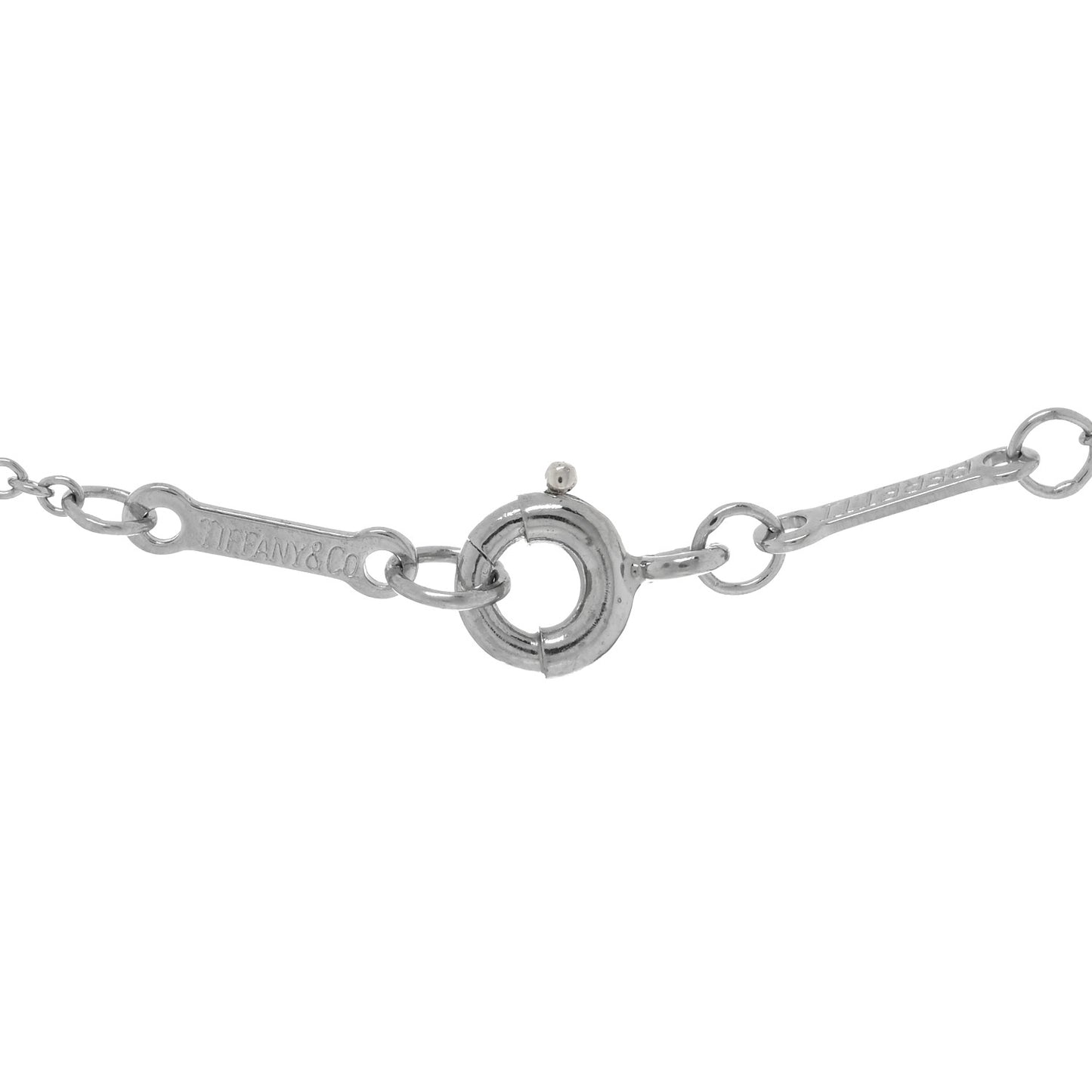 Platinum Diamond .19ct Elsa Peretti Diamonds by the Yard Pendant Necklace