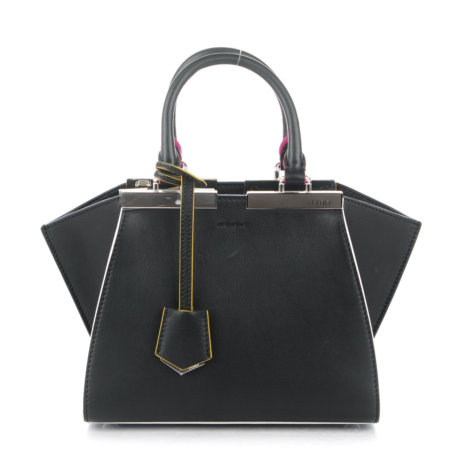 Fendi Vitello Dolce Mini 3Jours Tote Black 1 of 7