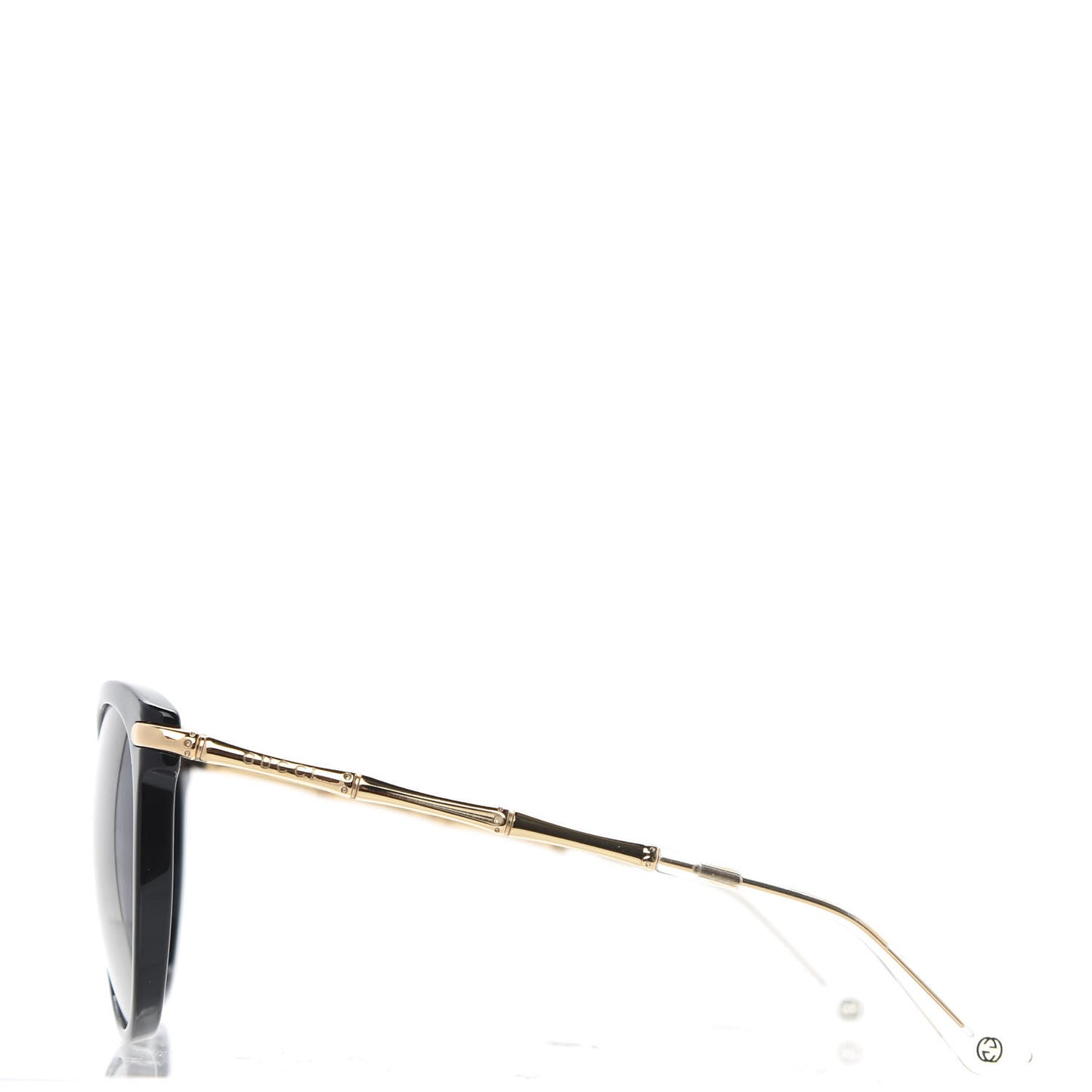 Crystal Bamboo Cat Eye Sunglasses GG3771 Black Gold