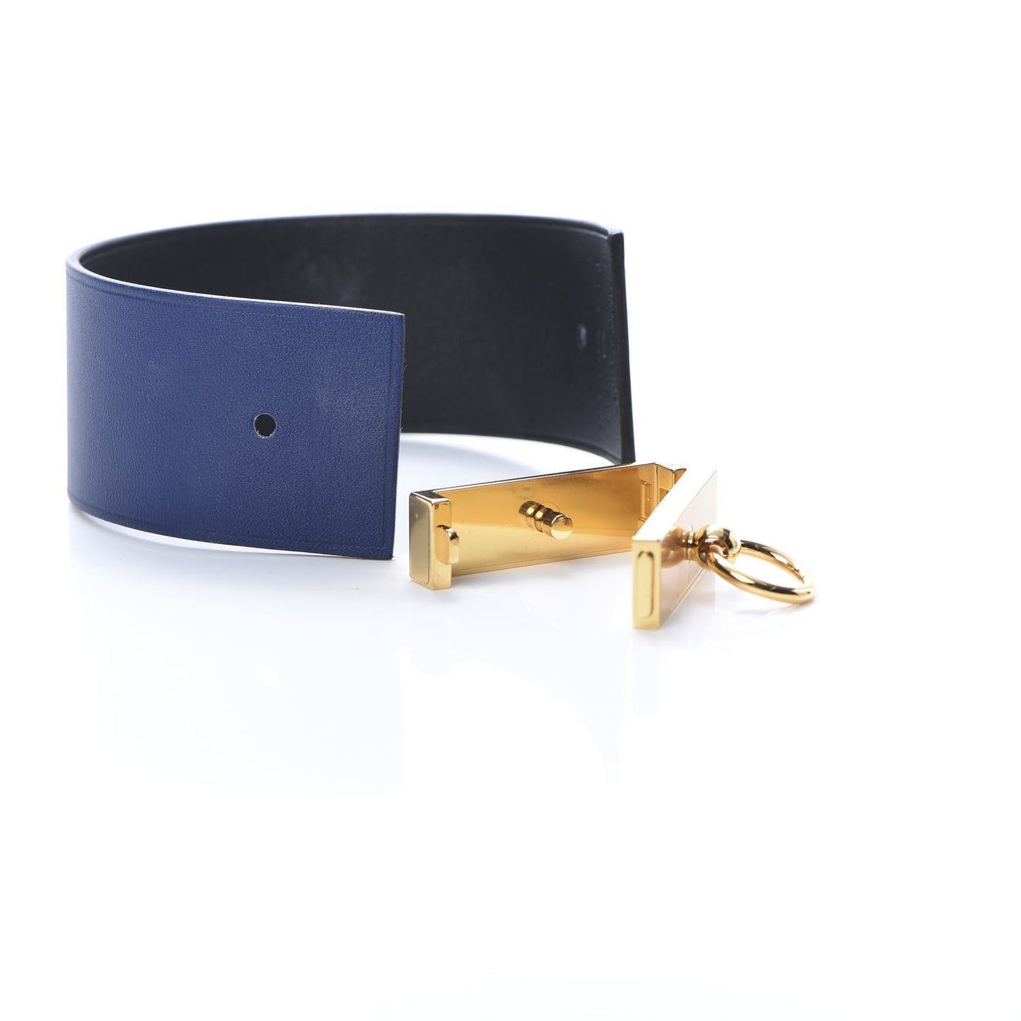 Chamonix Tadelakt Illusion Bracelet PM Bleu Saphir Black