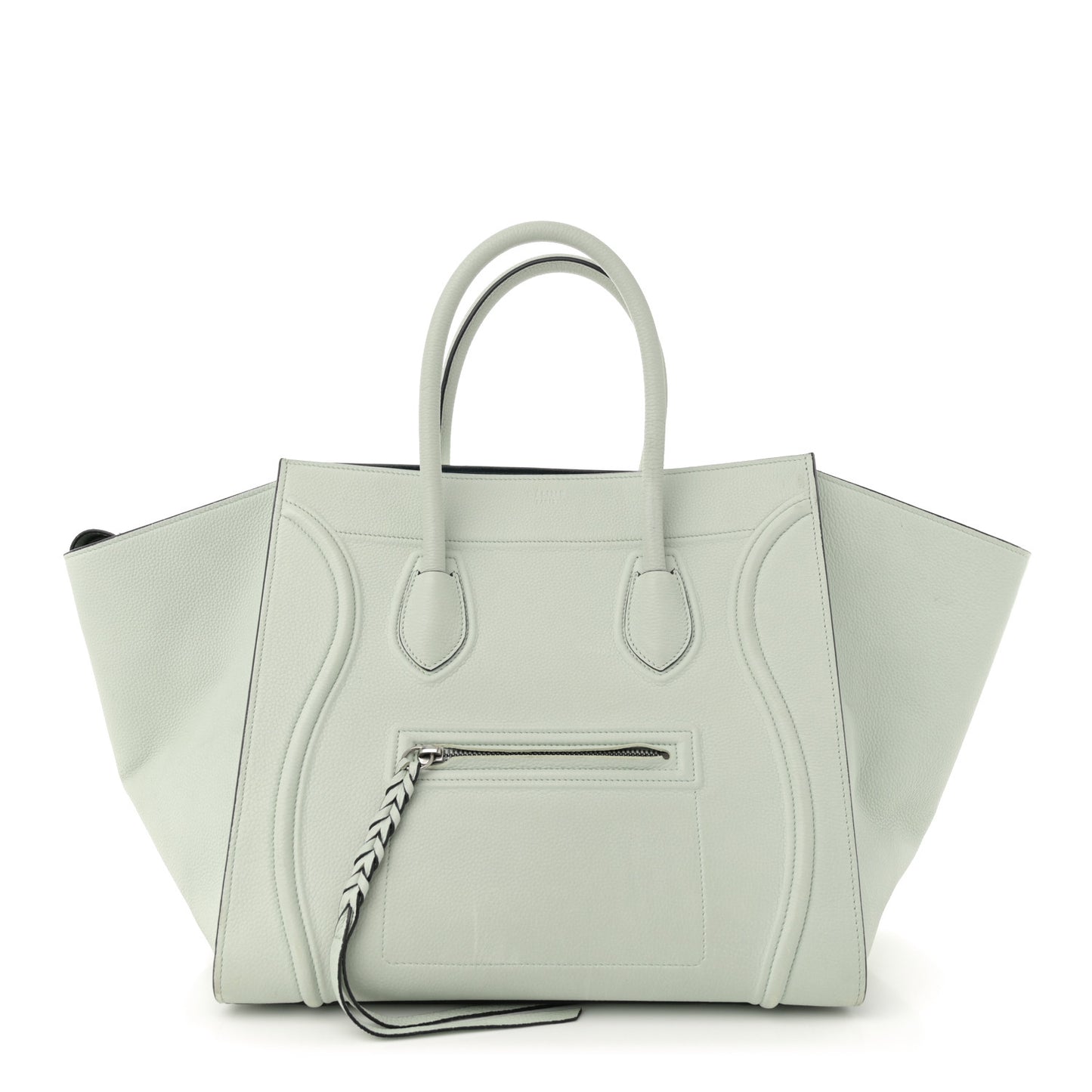 Baby Grained Calfskin Medium Phantom Luggage Jade